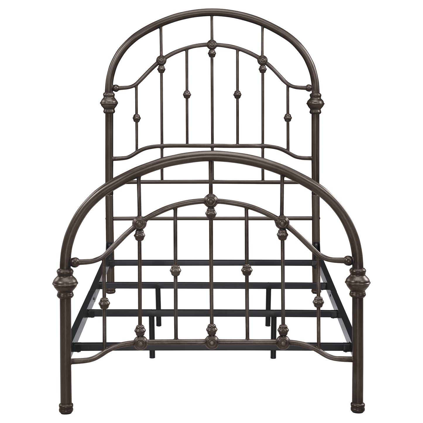 Rowan Metal Twin Open Frame Bed Dark Bronze