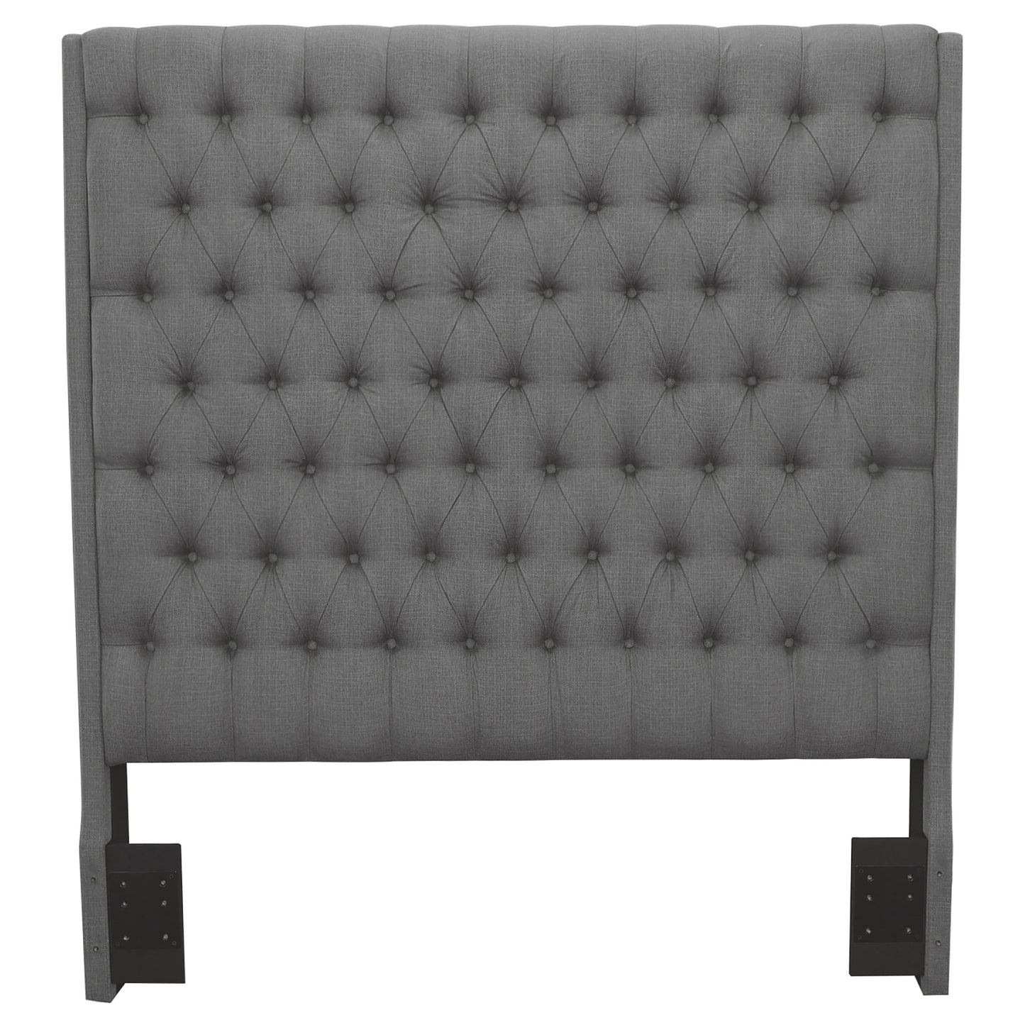 Camille Upholstered Eastern King Panel Headboard Grey