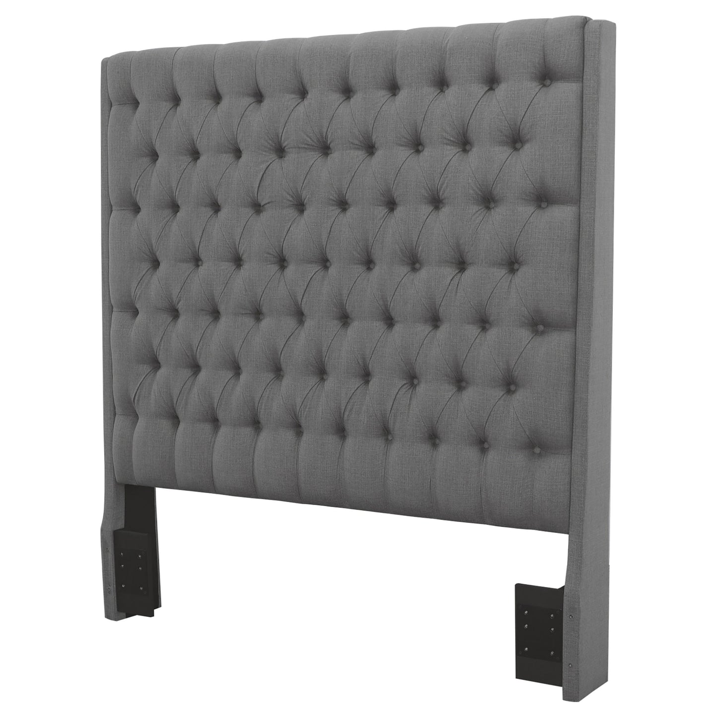 Camille Upholstered Queen Panel Headboard Grey