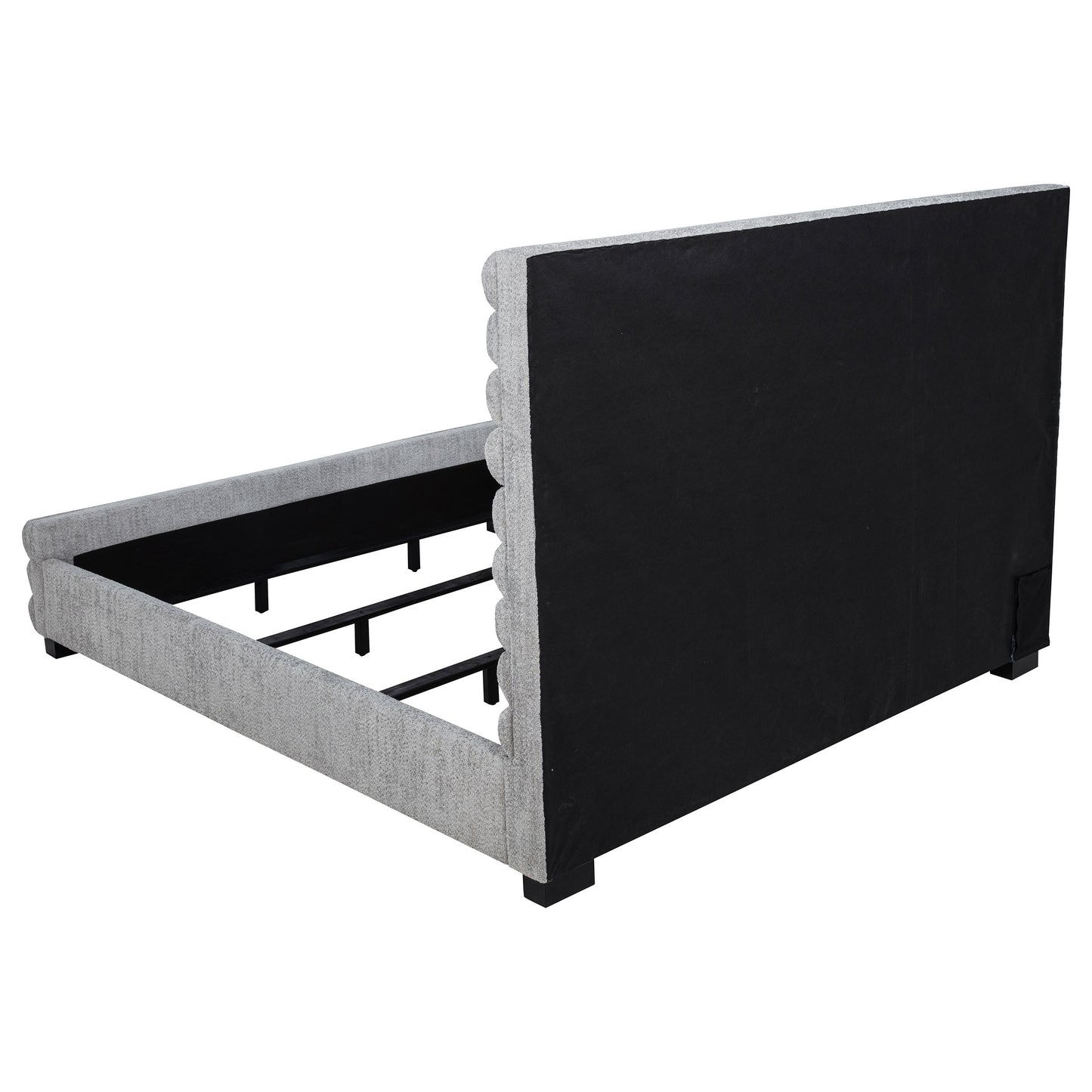 Patricia 58-inch Boucle Upholstered California King Bed Grey