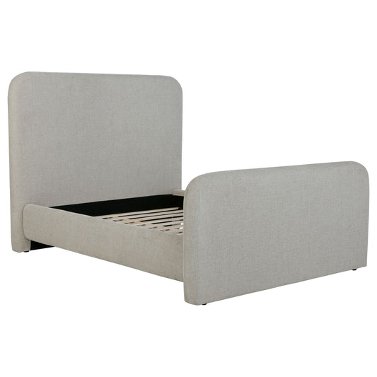 Wren Upholstered Queen Panel Bed Grey