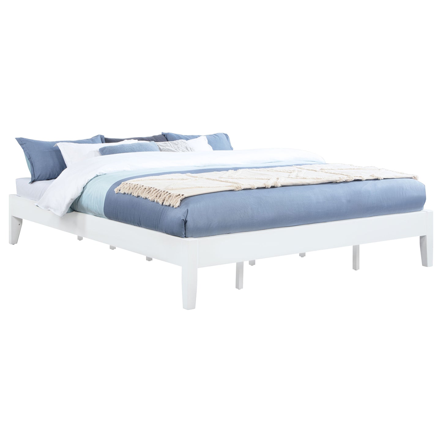 Hounslow California King Universal Platform Bed White