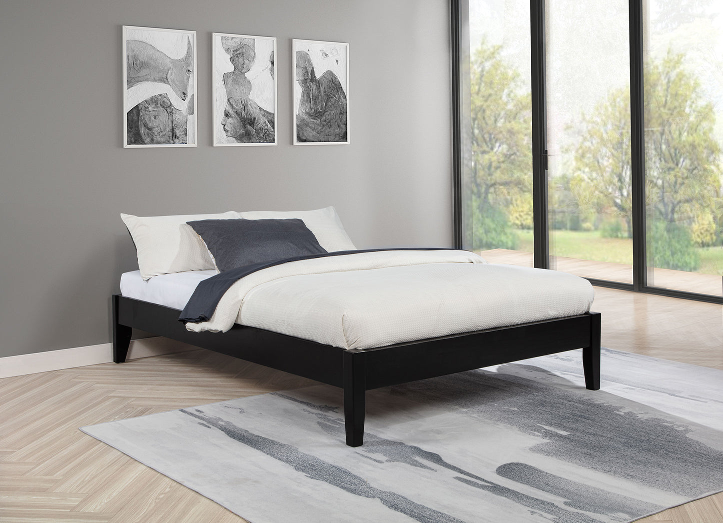 Hounslow Full Universal Platform Bed Black
