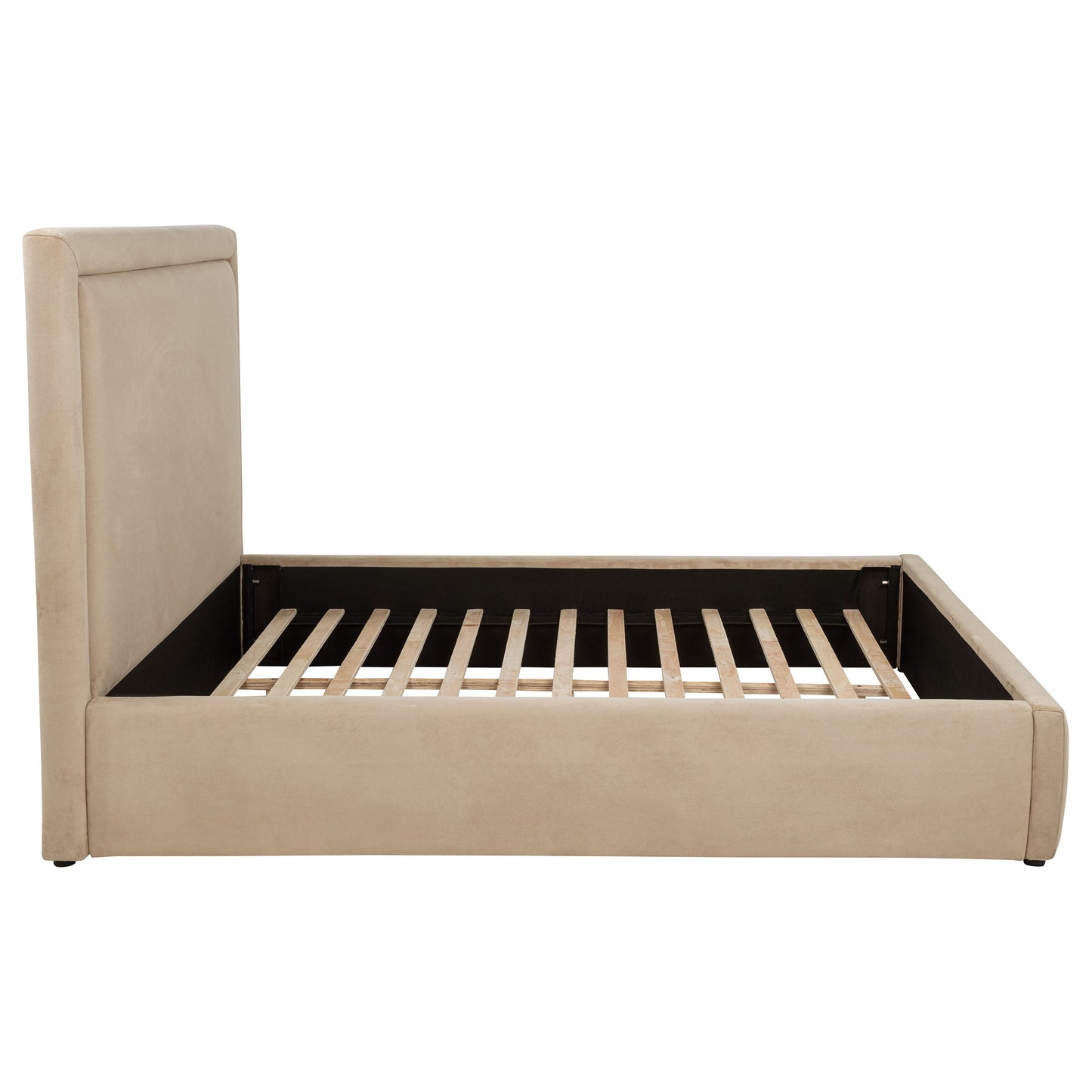 Lawson 55-inch Upholstered Eastern King Platform Bed Saddle