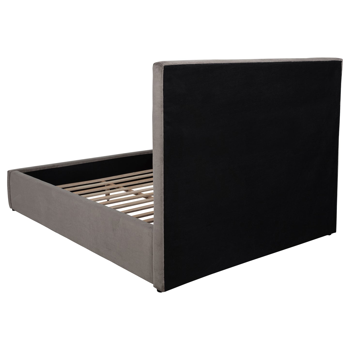 Lawson 55-inch Upholstered Full Panel Platform Bed Mushroom