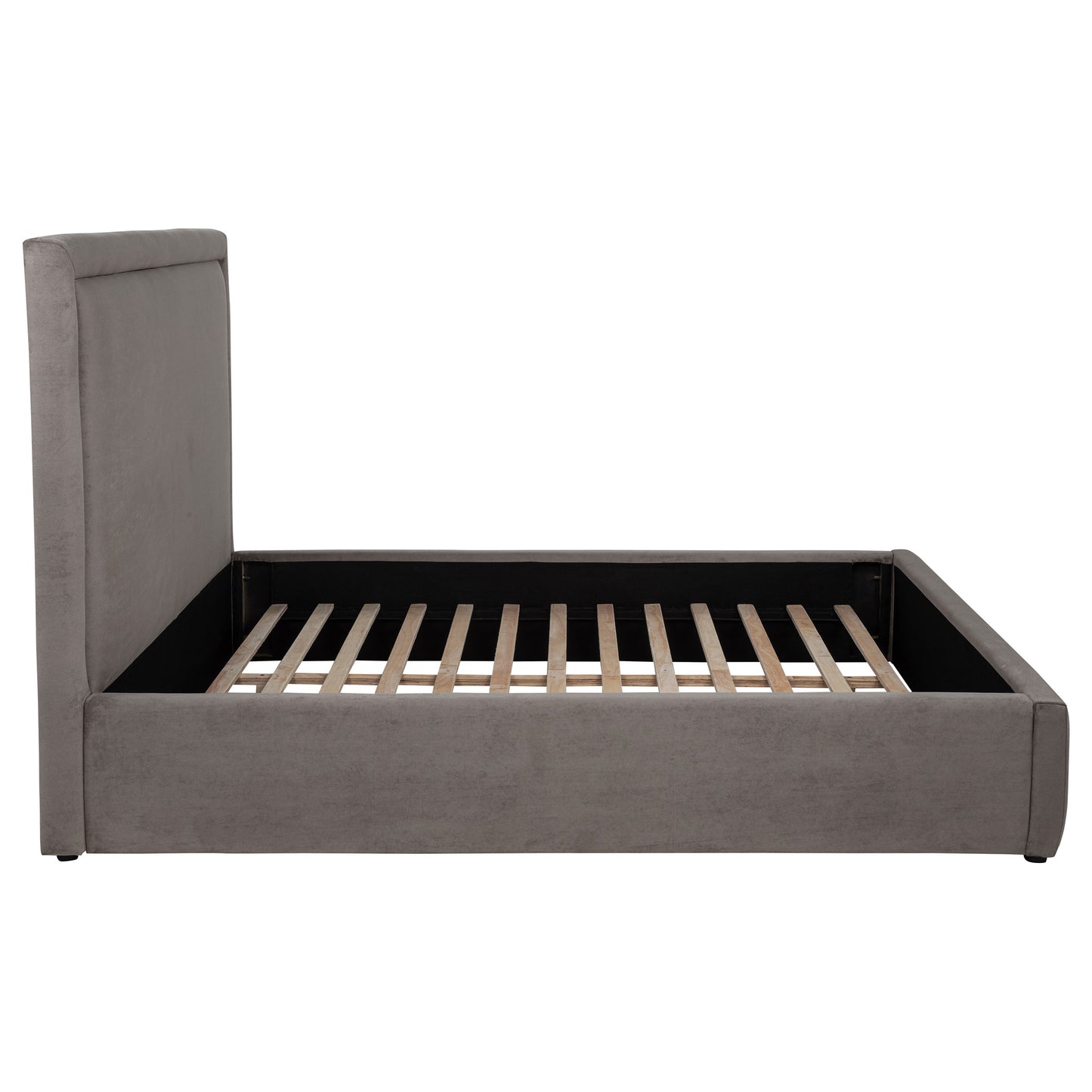 Lawson 55-inch Upholstered Eastern King Platform Bed Mushroom