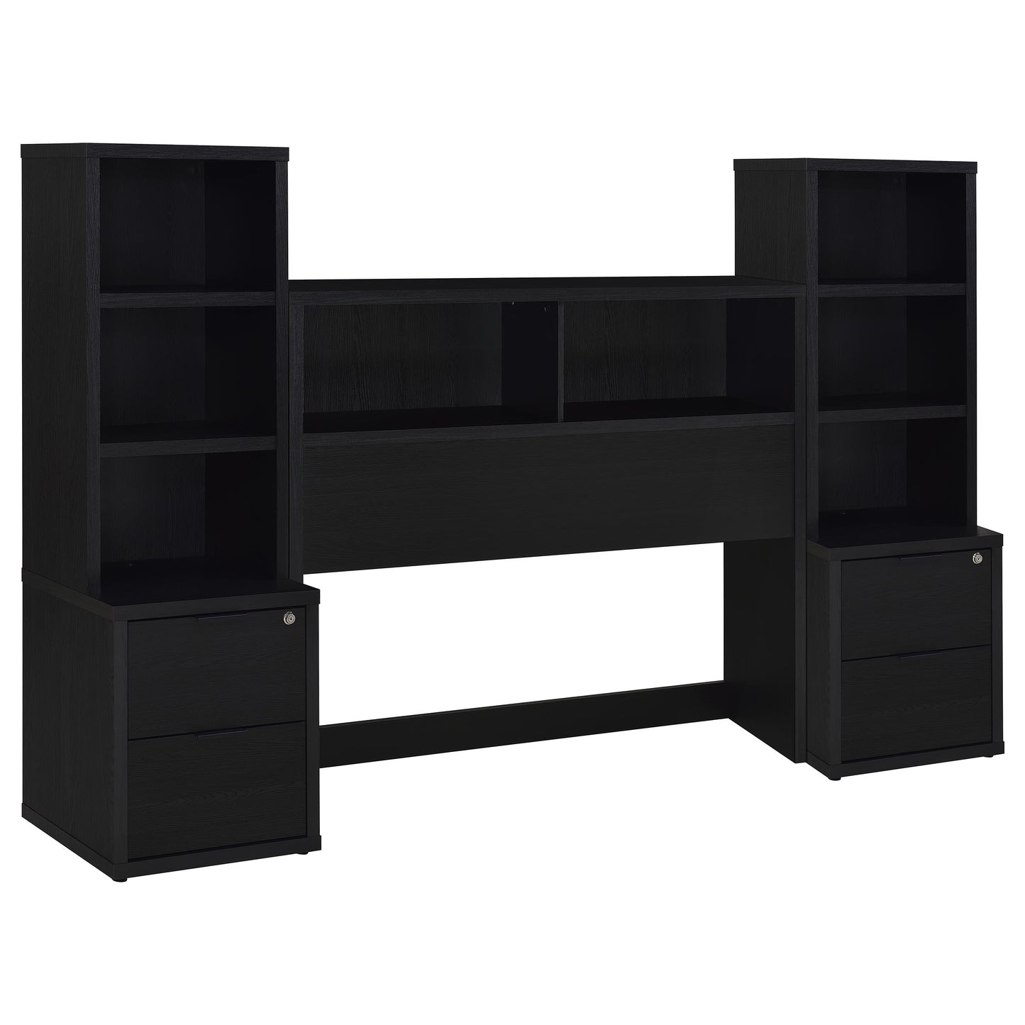 Westpark 3-piece Full Bedroom Set Bookcase Headboard Black