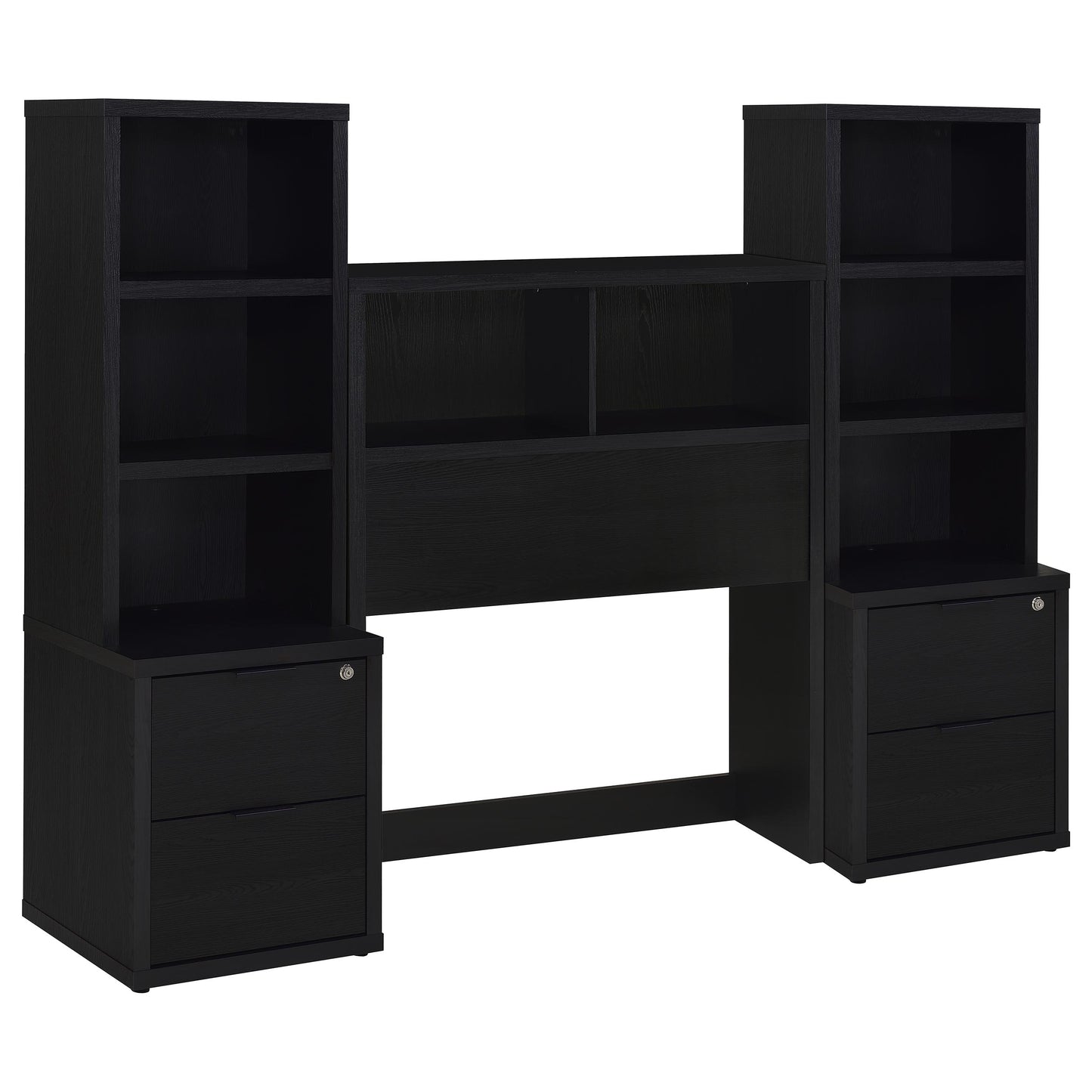 Westpark 3-piece Twin Bedroom Set Bookcase Headboard Black
