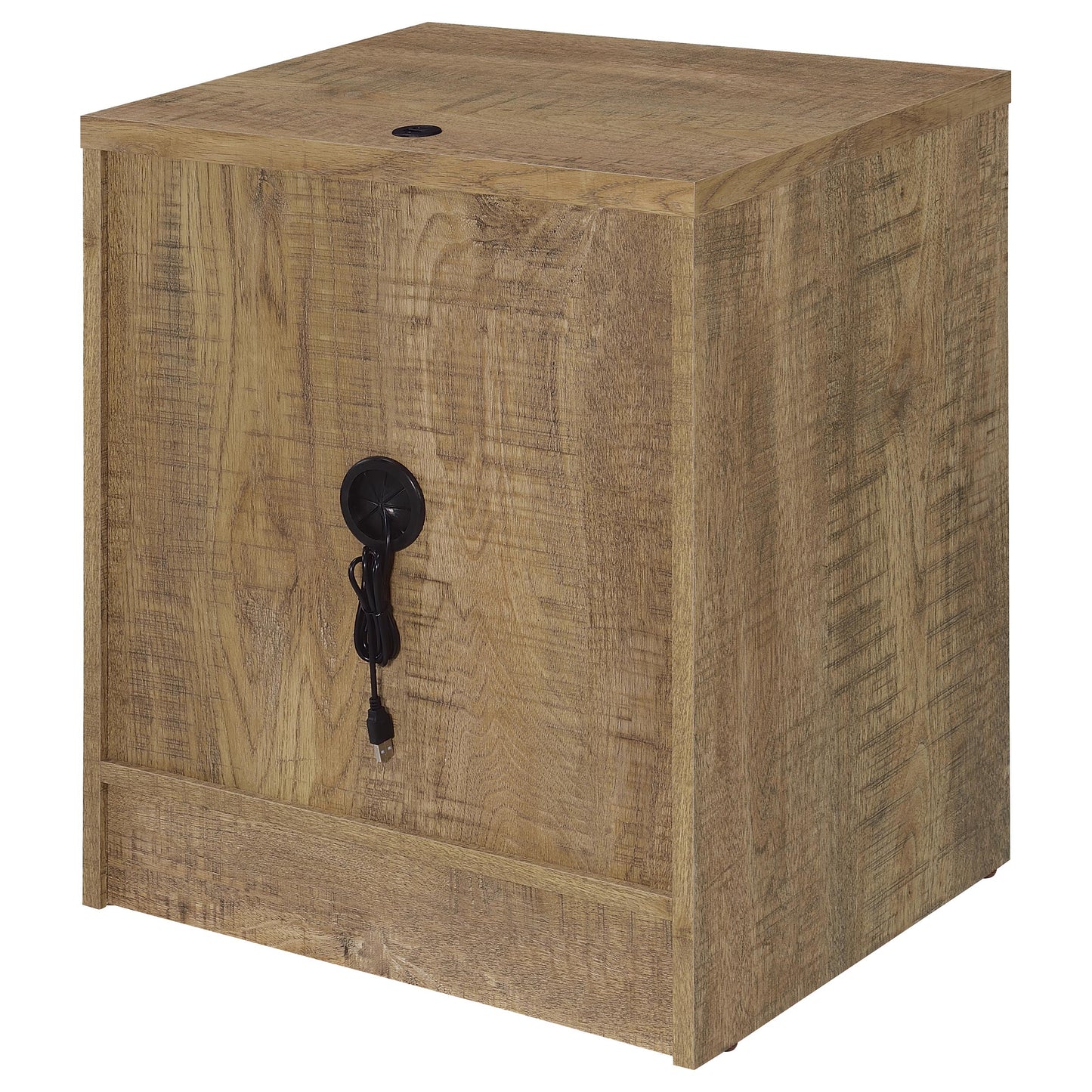 Westpark 2-drawer Nightstand LED Lights and USB Mango