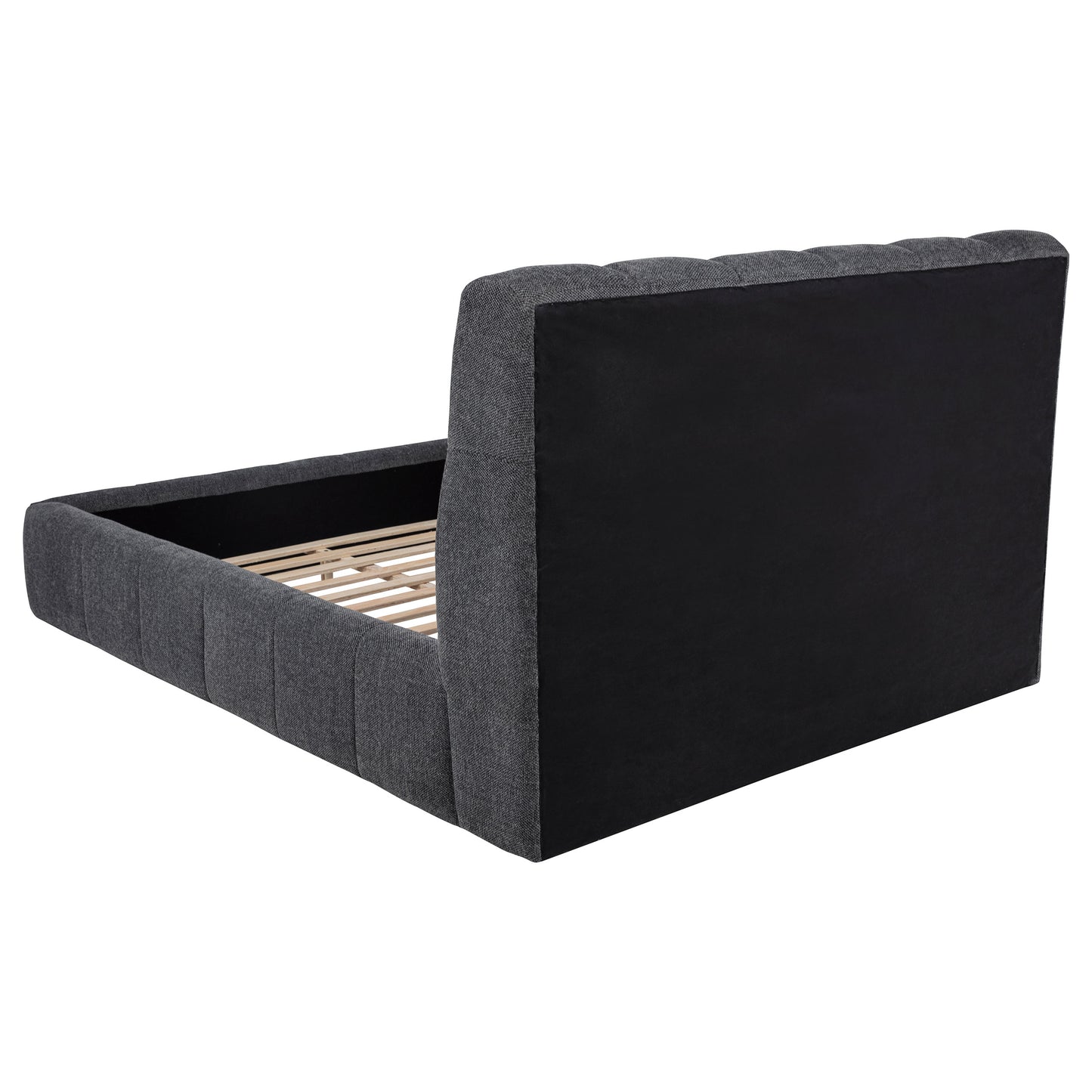 Nollet 48-inch Upholstered California King Platform Bed Grey