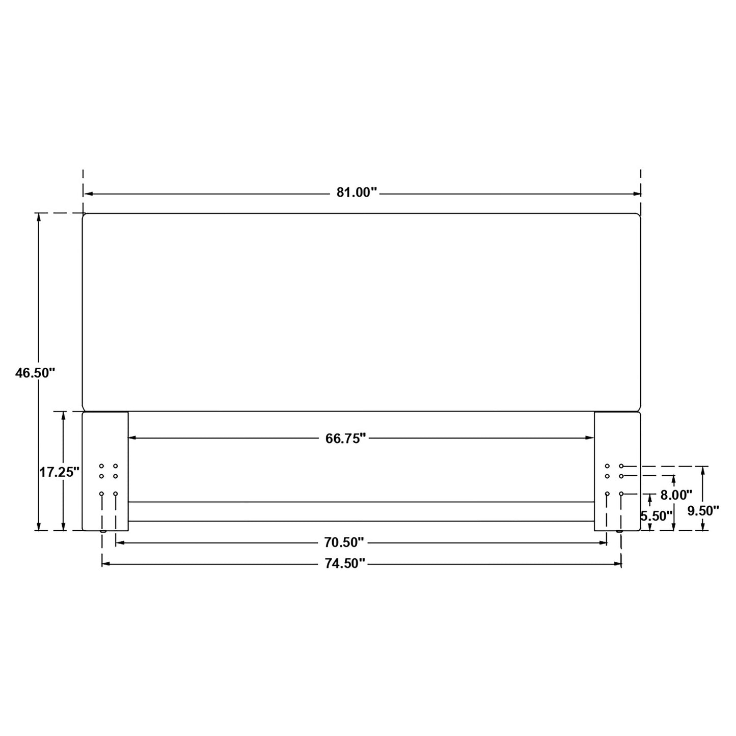 Izzy Upholstered King Panel Headboard Sand