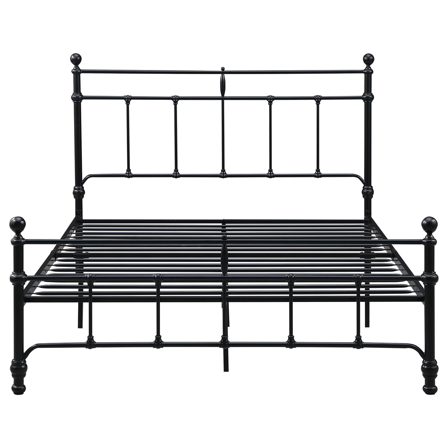 Novak 48-inch Metal Queen Open Frame Bed Matte Black