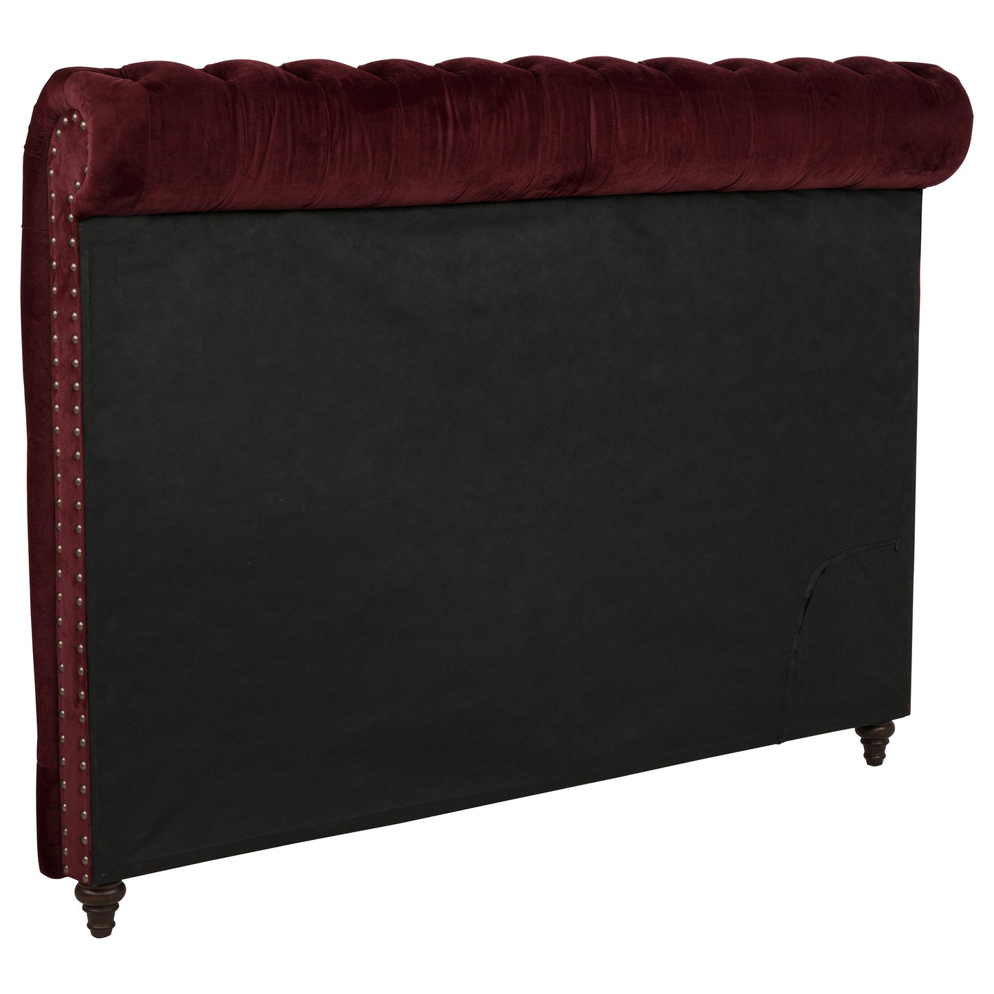 Devon 57-inch Upholstered California King Headboard Wine Red