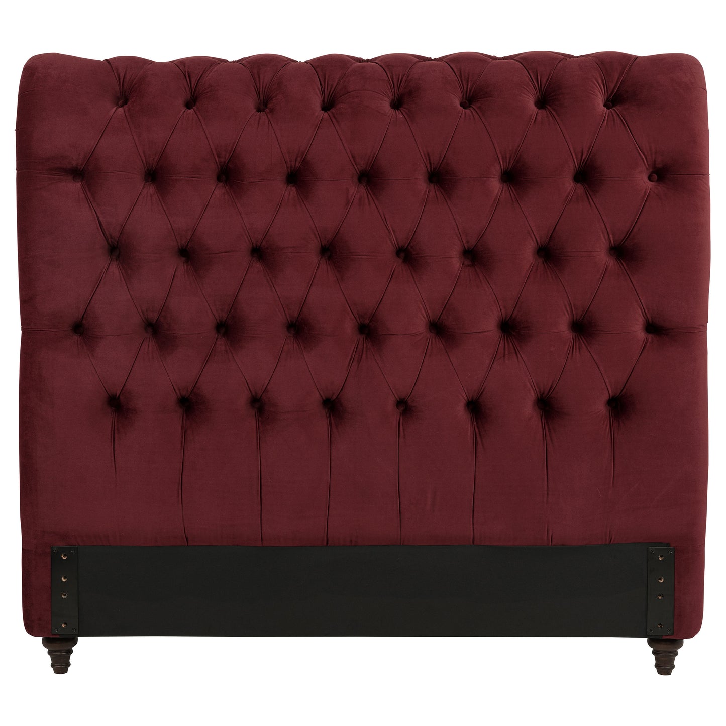 Devon 57-inch Upholstered Queen Headboard Wine Red