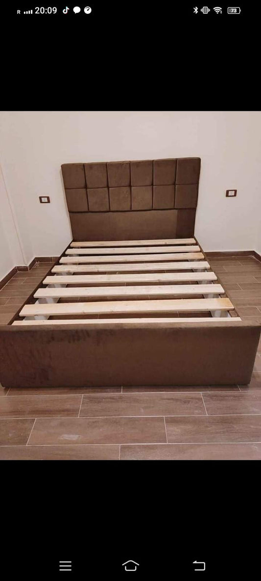 EGYPTIAN WOOD TWIN BED