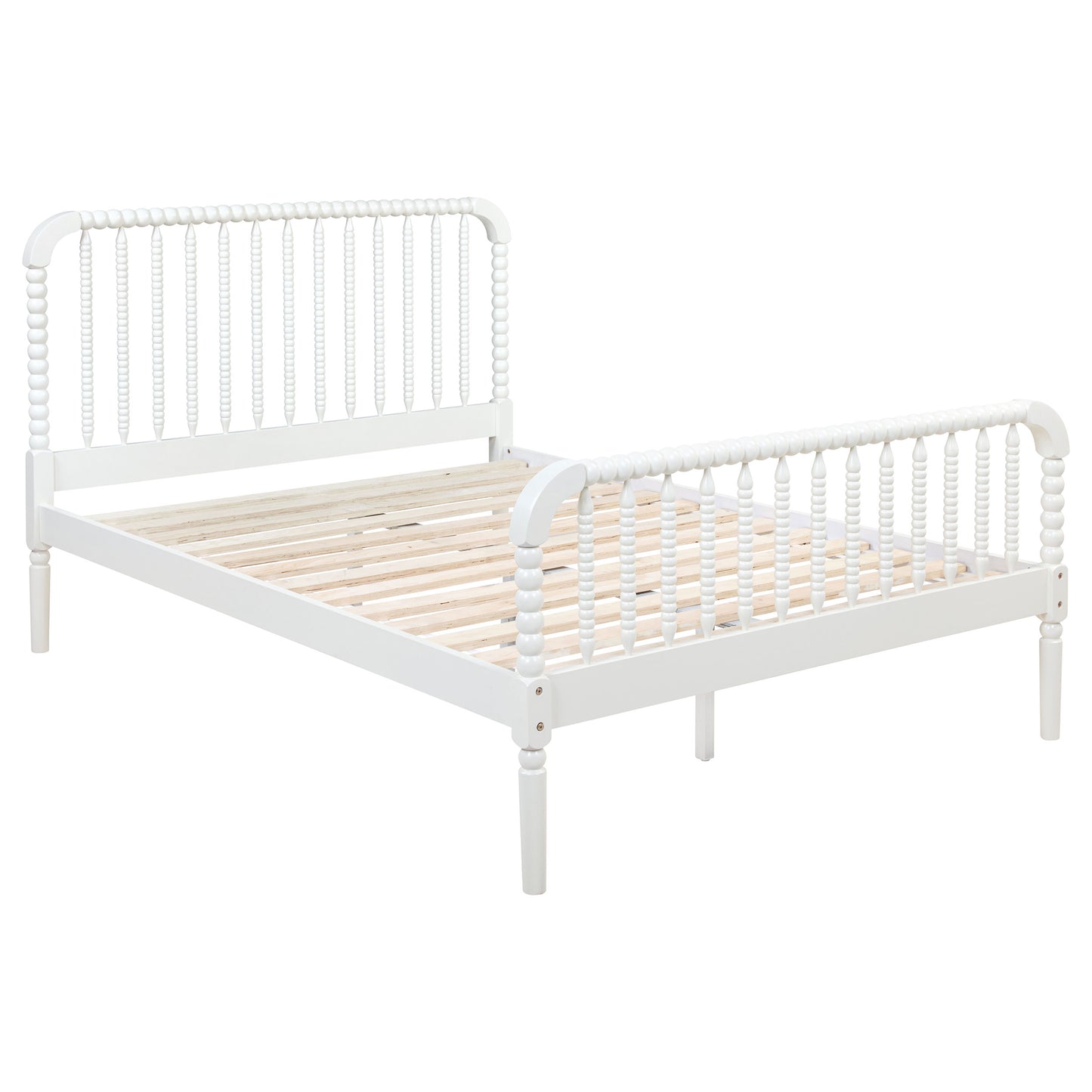 Jones Wood Full Open Frame Bed White