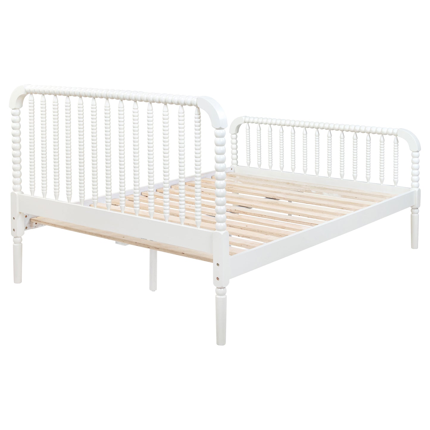 Jones Wood Full Open Frame Bed White