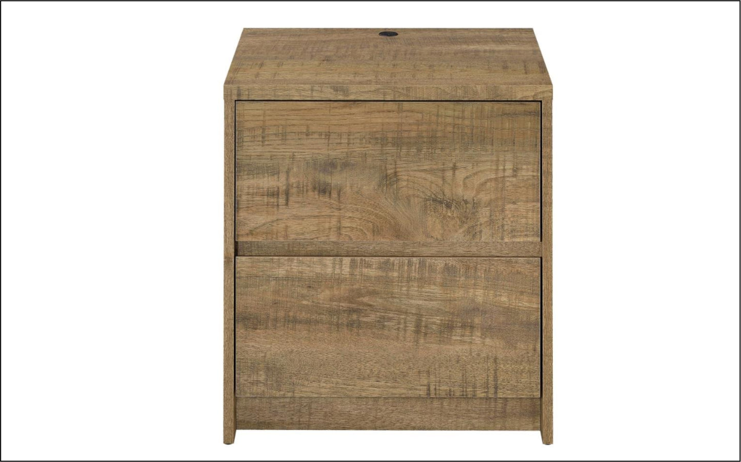 Westpark 2-drawer Nightstand LED Lights and USB Mango