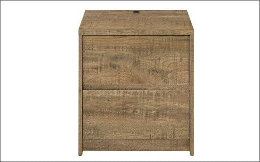 Westpark 2-drawer Nightstand LED Lights and USB Mango