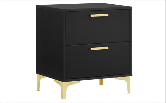 Kendall 2-drawer Nightstand Black