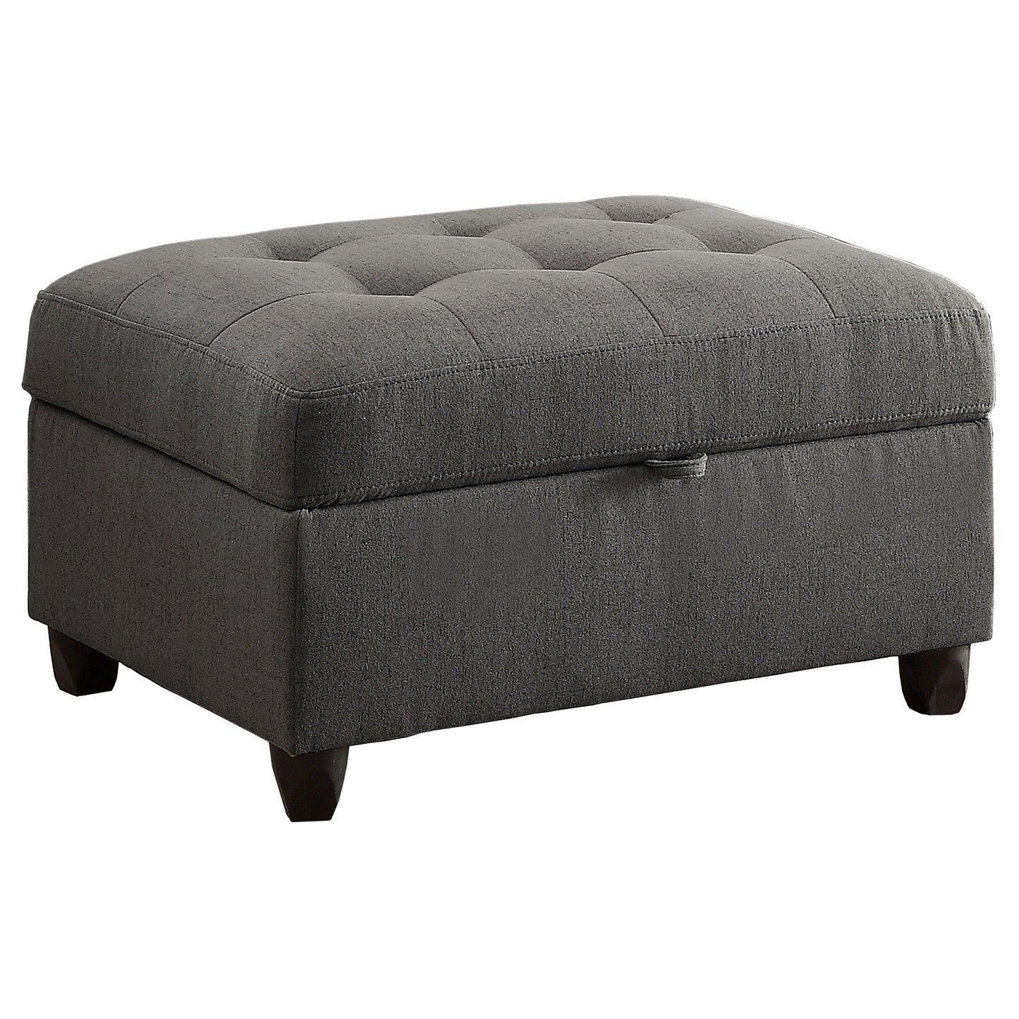 Stonenesse Rectangular Upholstered Storage Ottoman Grey