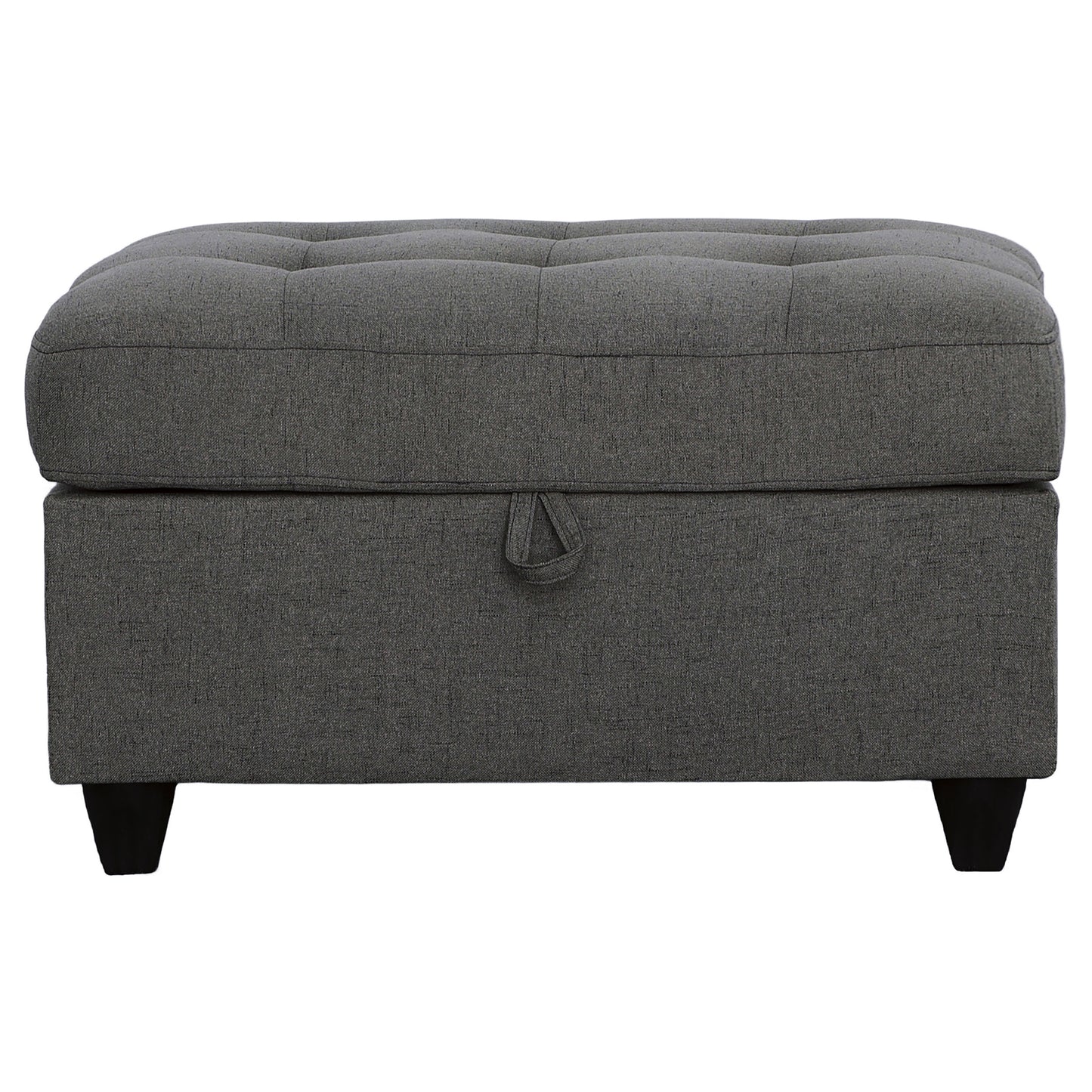 Stonenesse Rectangular Upholstered Storage Ottoman Grey