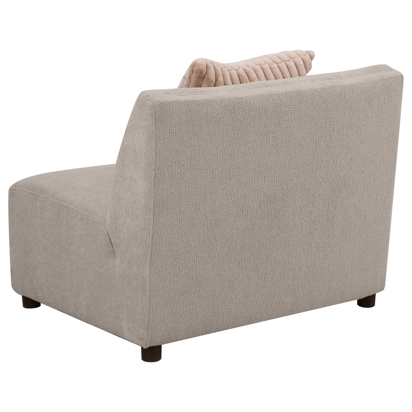 Fayette Upholstered Armless Chair Greige