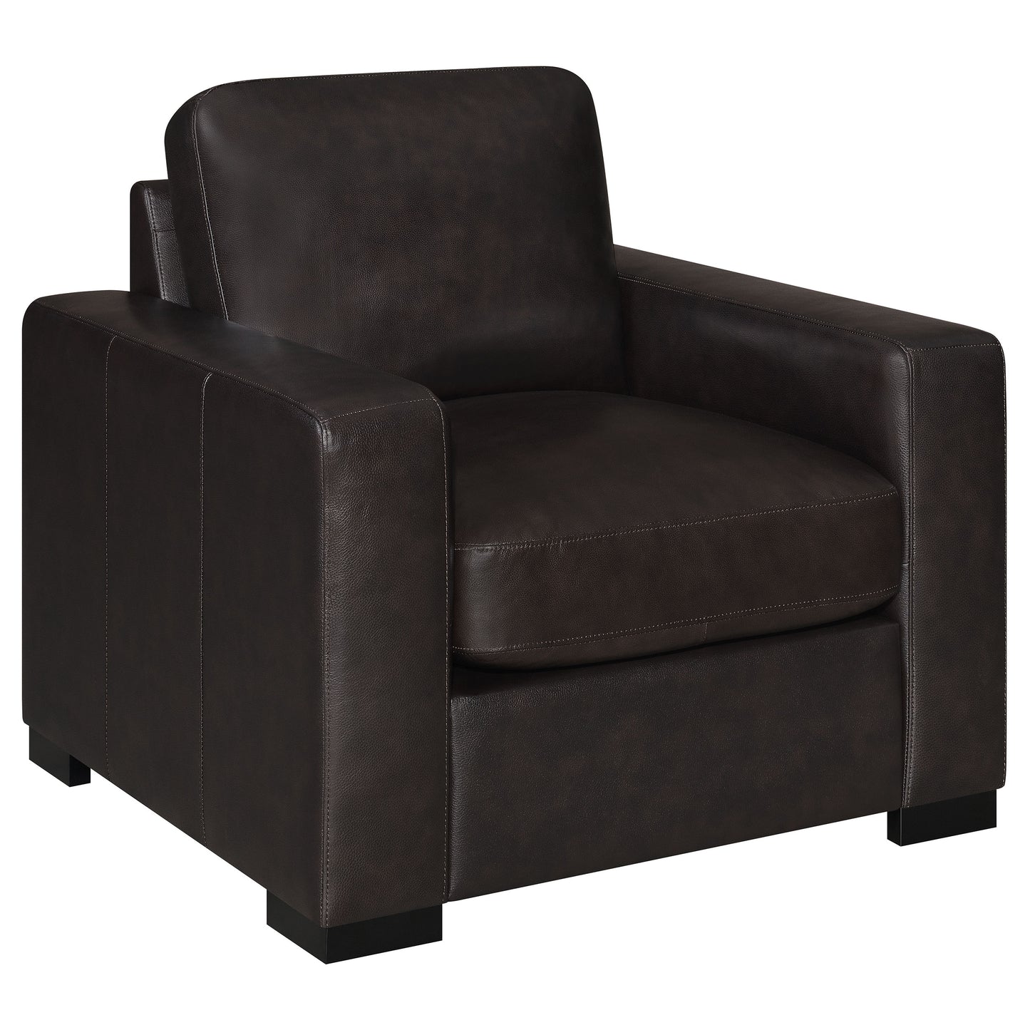 Boardmead Upholstered Track Arm Accent Chair Dark Brown