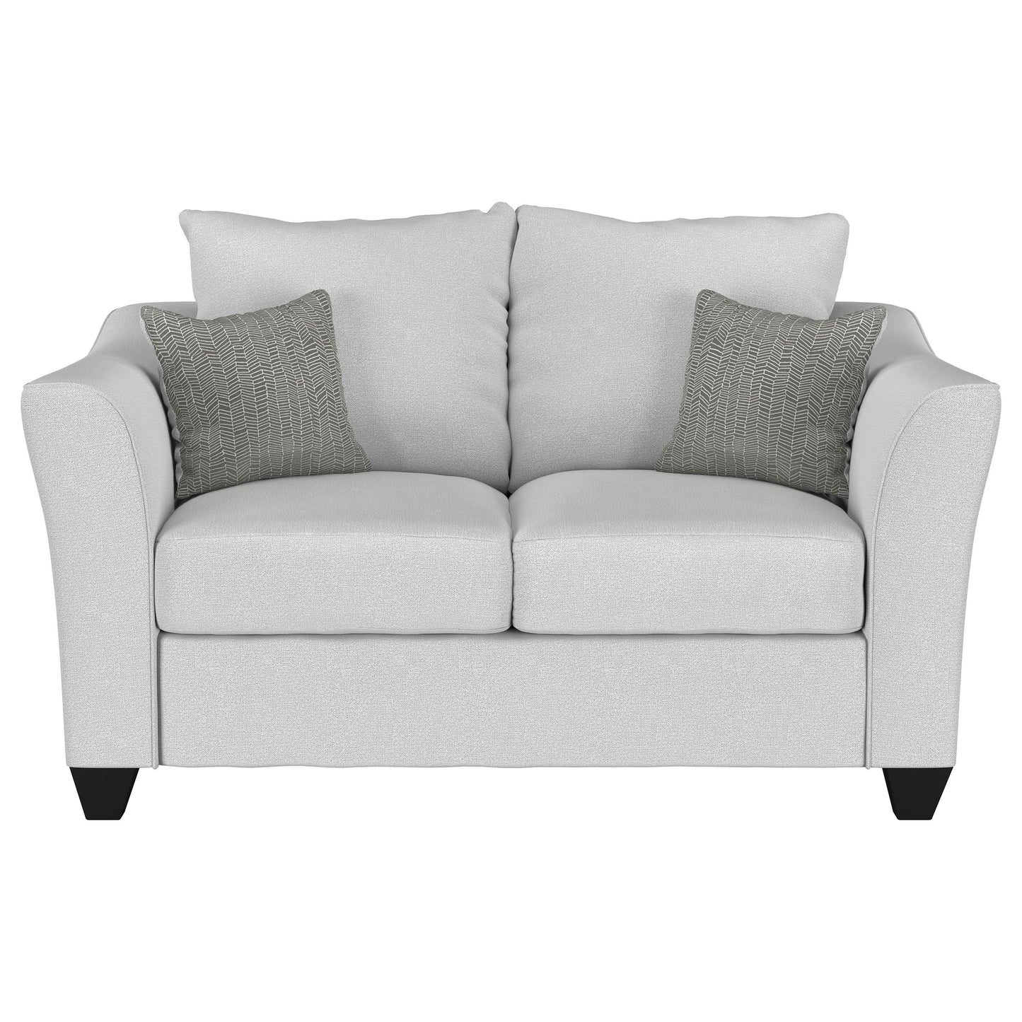 Salizar Upholstered Flared Arm Loveseat Sand