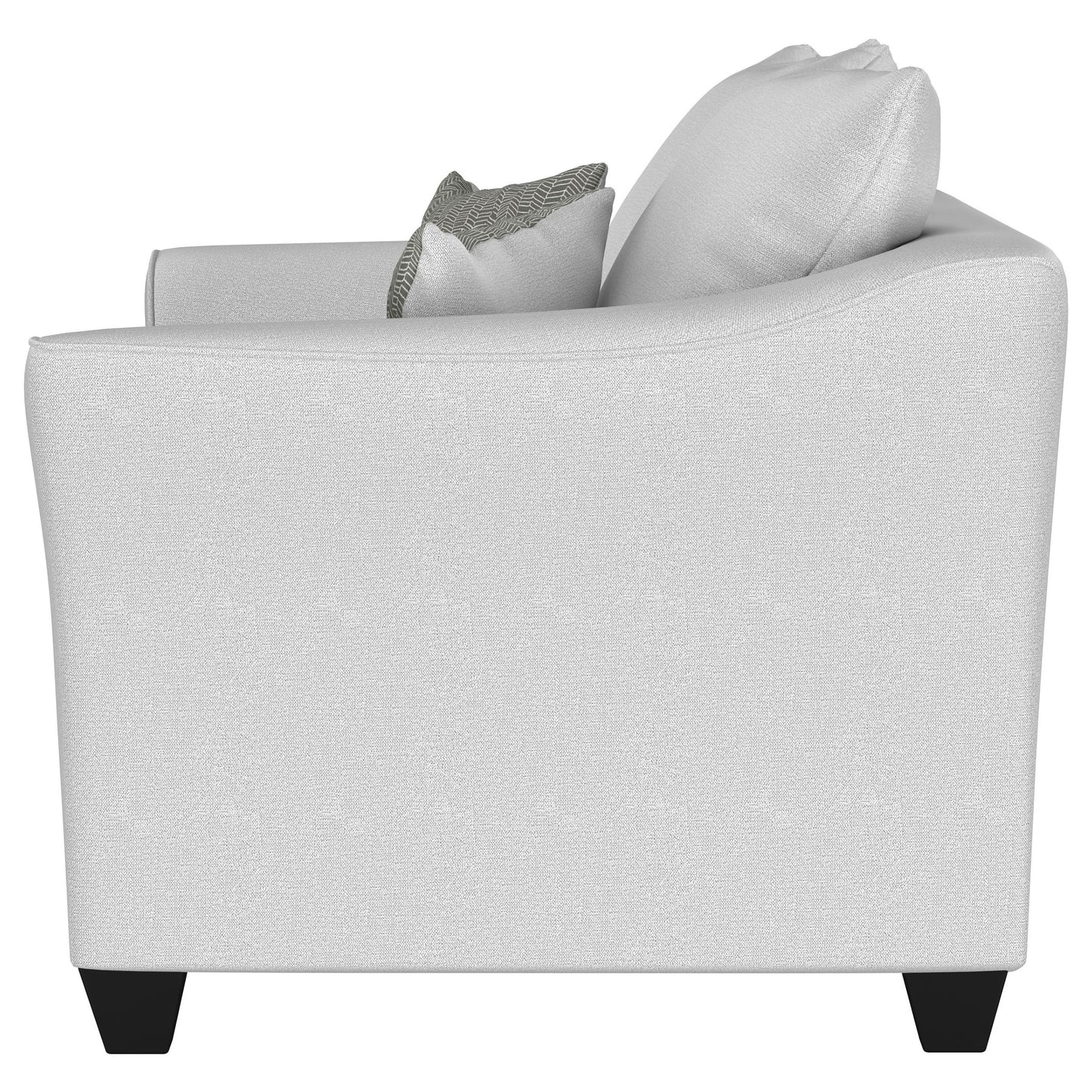 Salizar Upholstered Flared Arm Loveseat Sand
