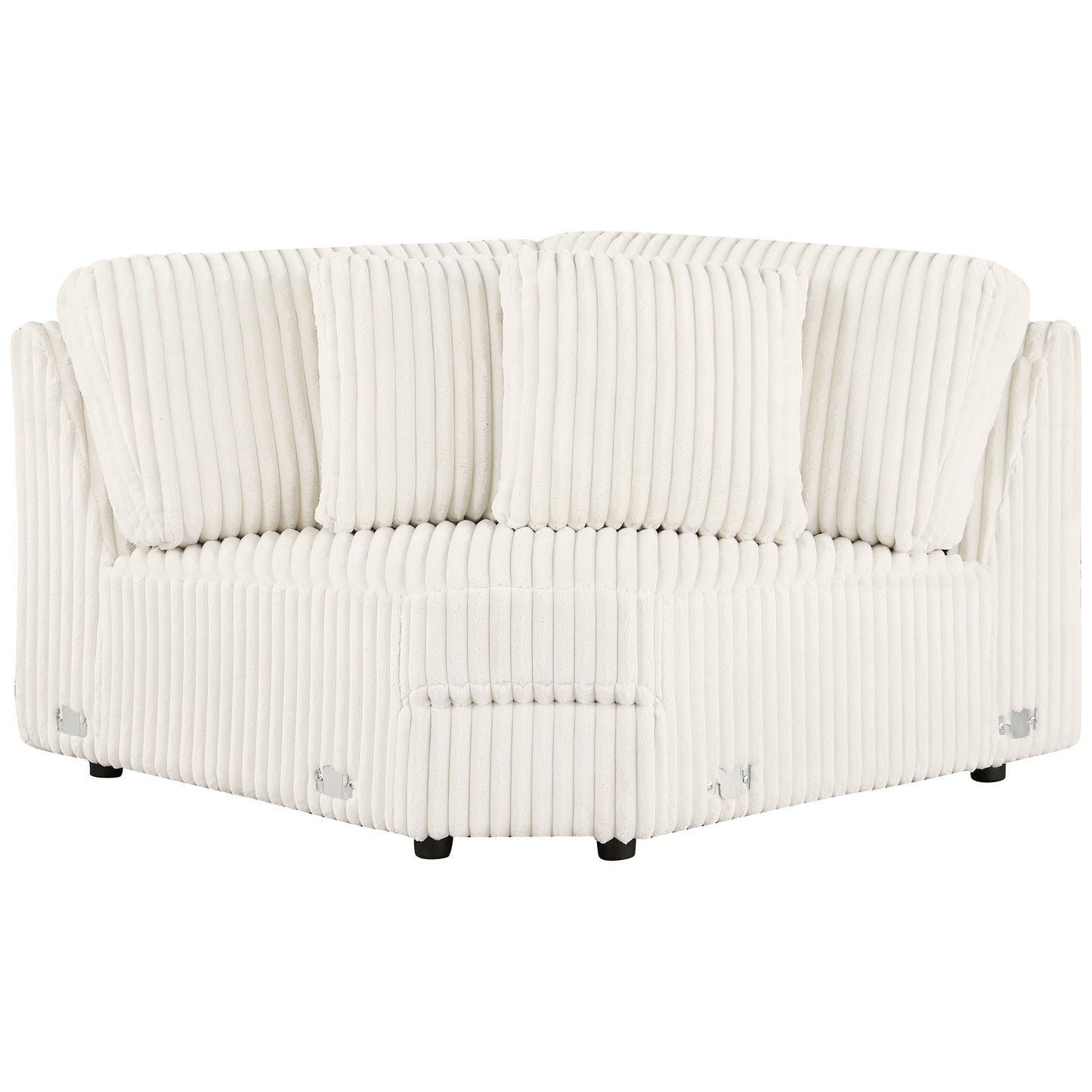 Emberson Upholstered Wedge Ivory