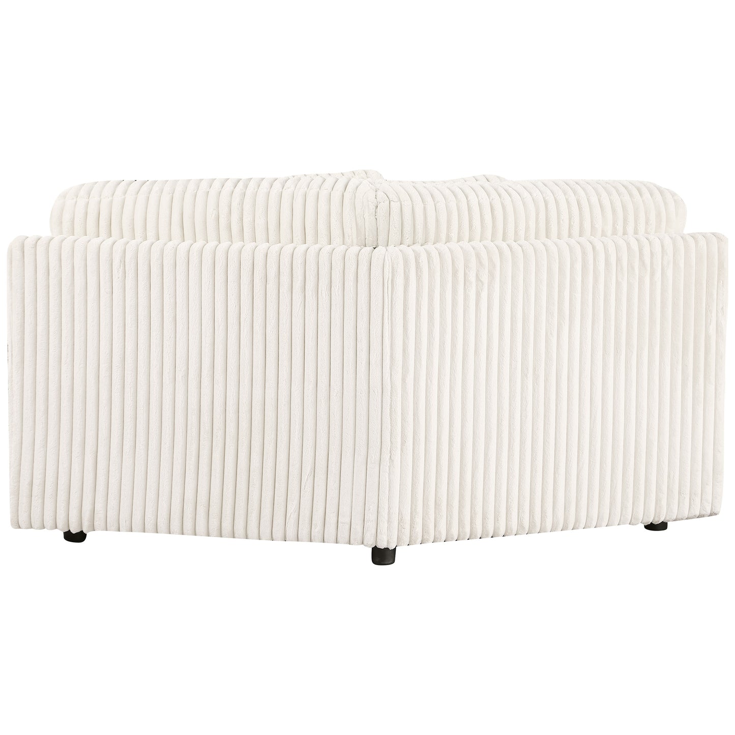 Emberson Upholstered Wedge Ivory