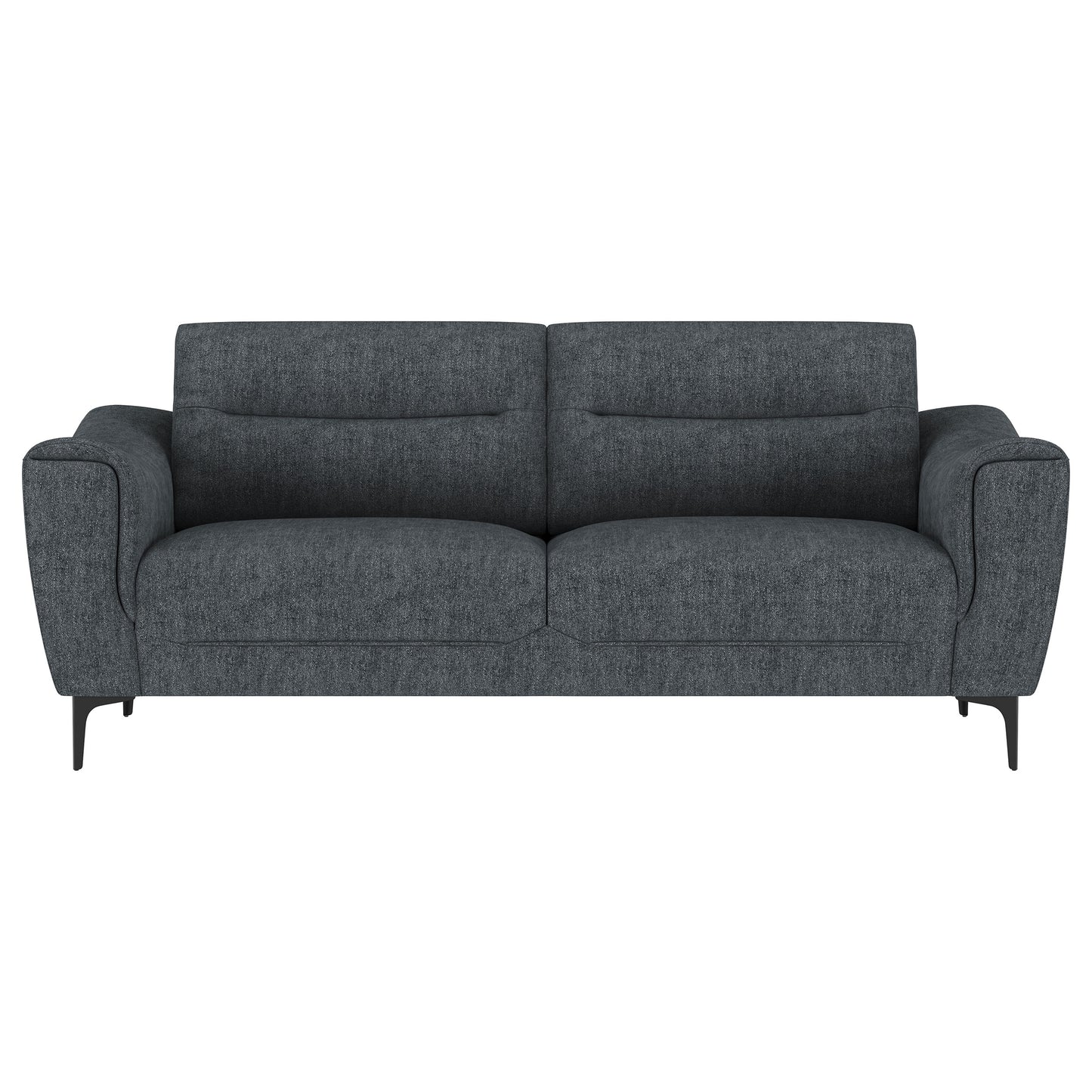 Nolan Upholstered Sloped Track Arm Sofa Charcoal