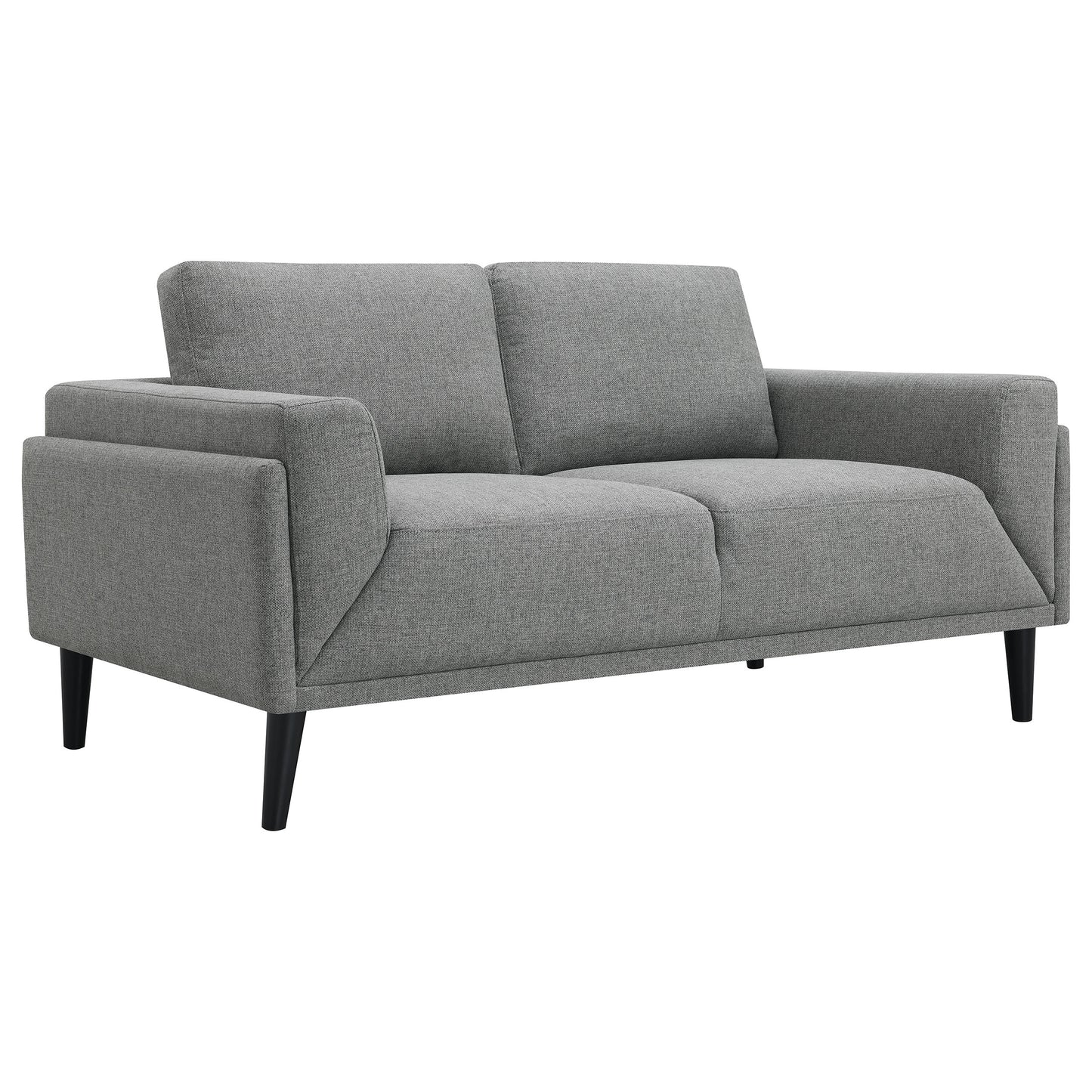 Rilynn 2-piece Upholstered Track Arm Sofa Set Grey