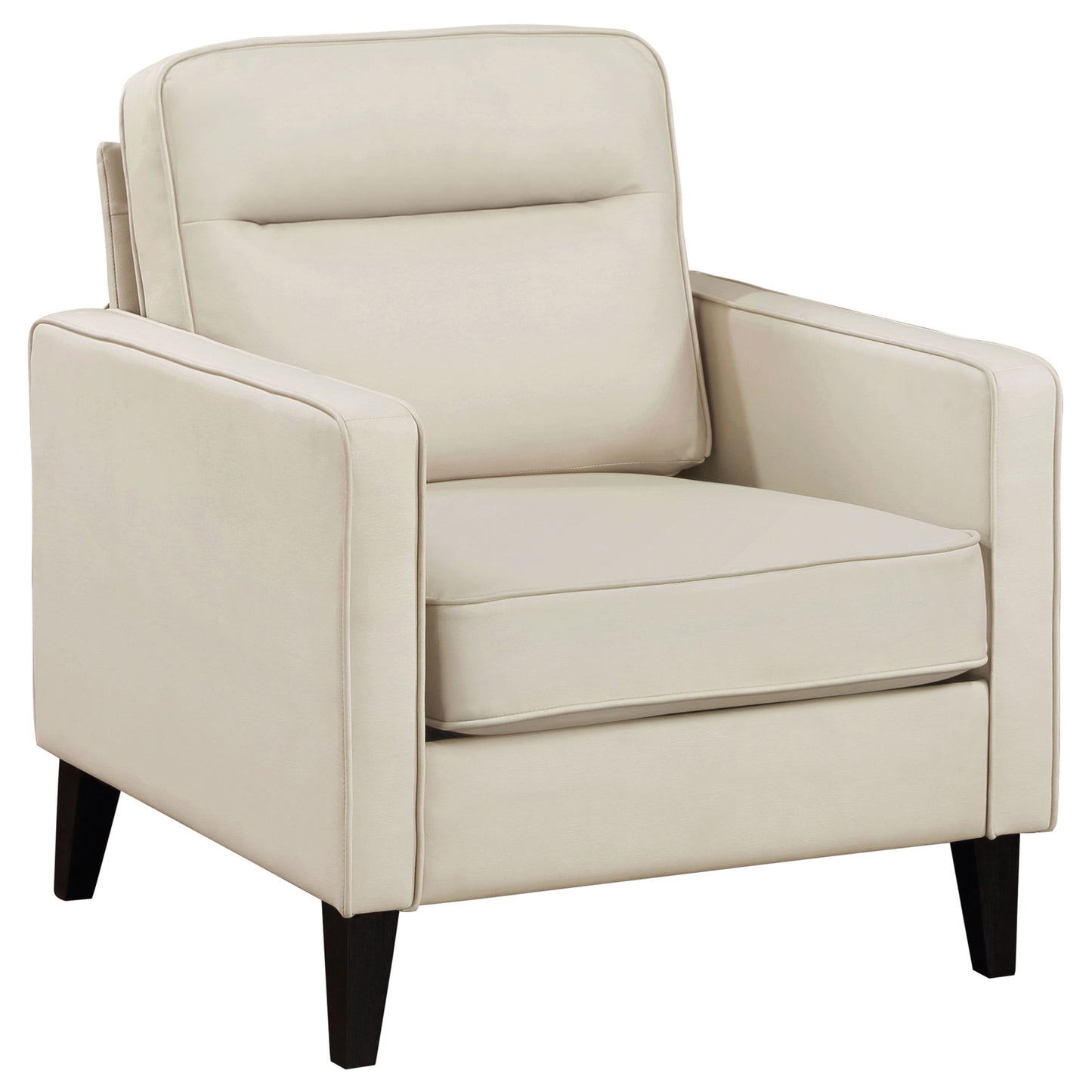 Jonah Upholstered Track Arm Accent Chair Ivory