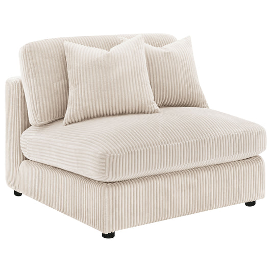 Blaine Upholstered Armless Chair Sand