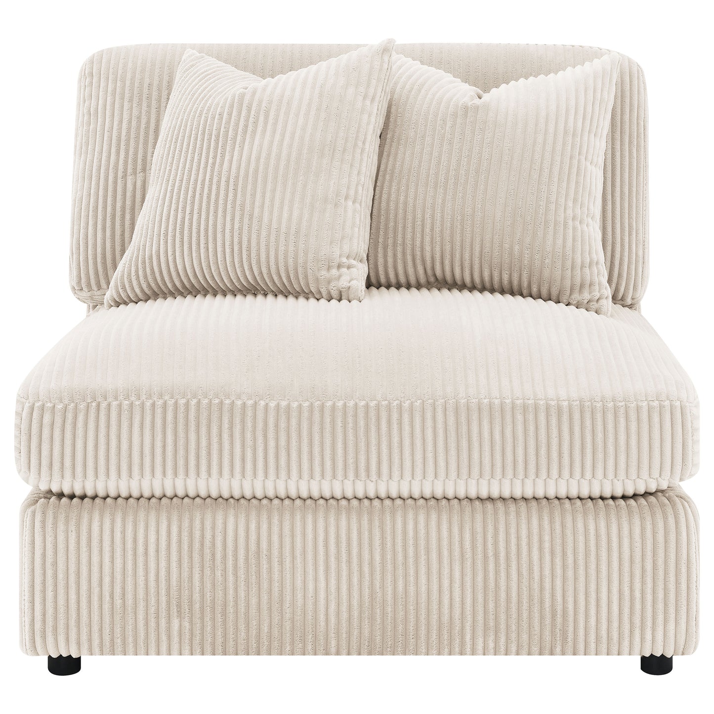 Blaine Upholstered Armless Chair Sand
