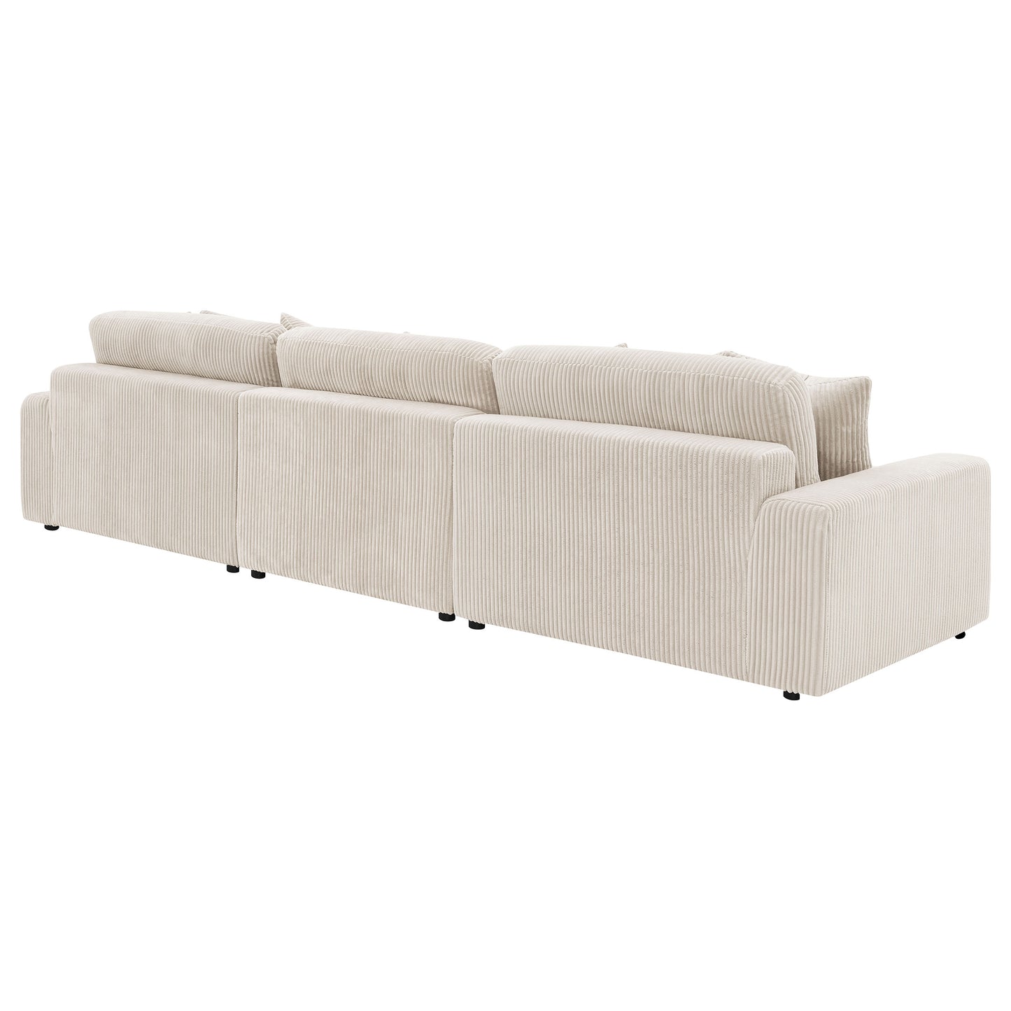 Blaine Upholstered Reversible Chaise Sectional Sofa Sand