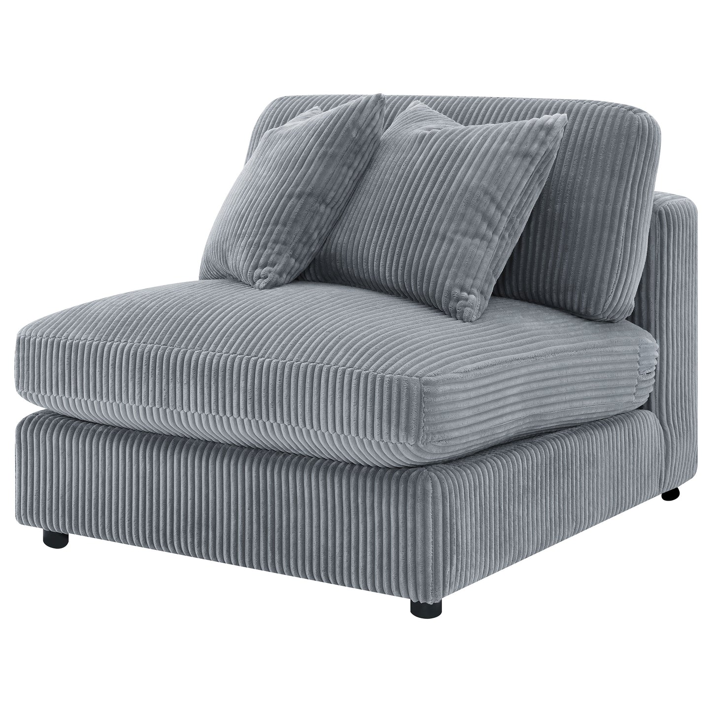 Blaine Upholstered Armless Chair Fog