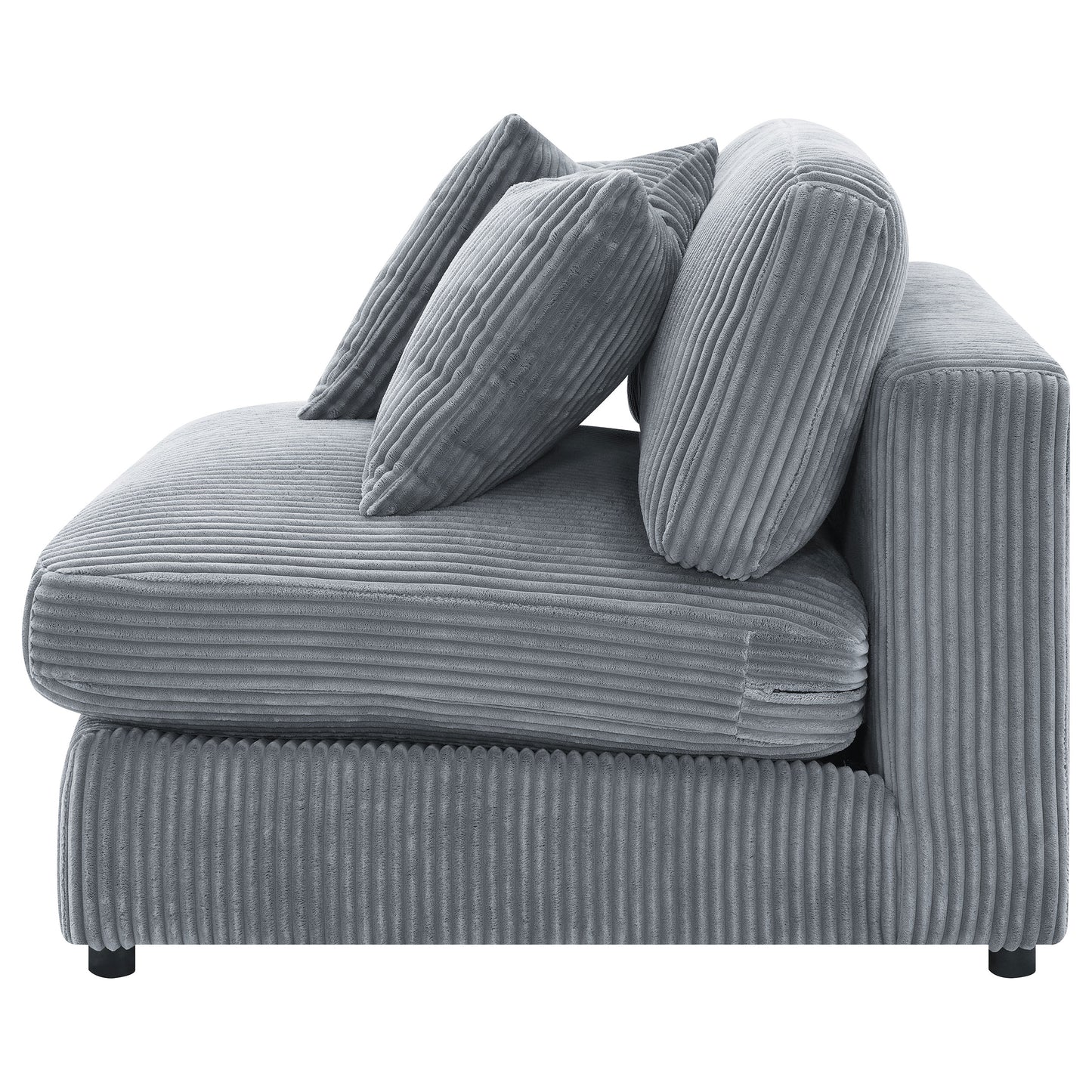 Blaine Upholstered Armless Chair Fog