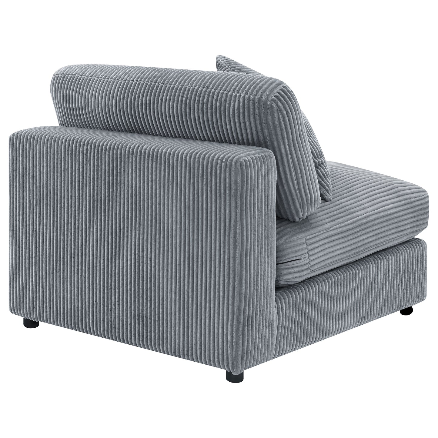 Blaine Upholstered Armless Chair Fog