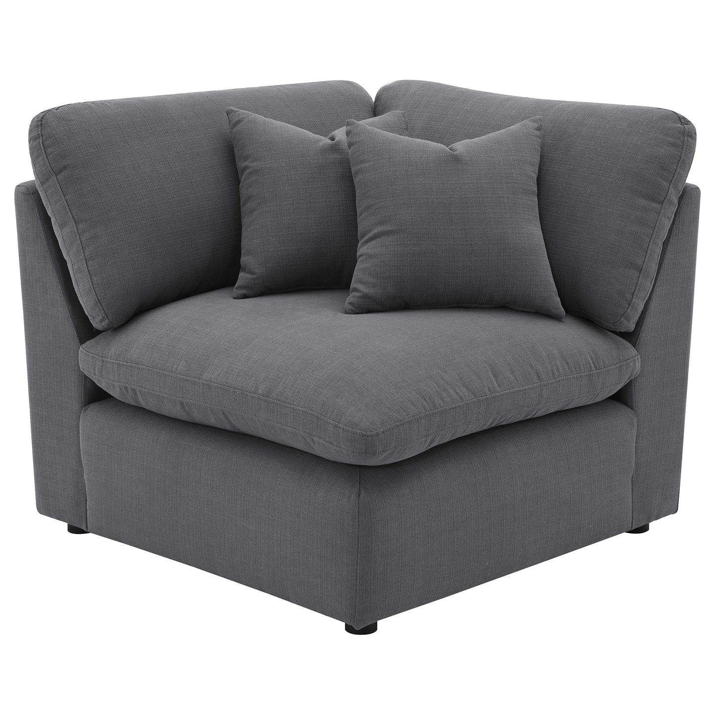 Hobson Upholstered Corner Charcoal