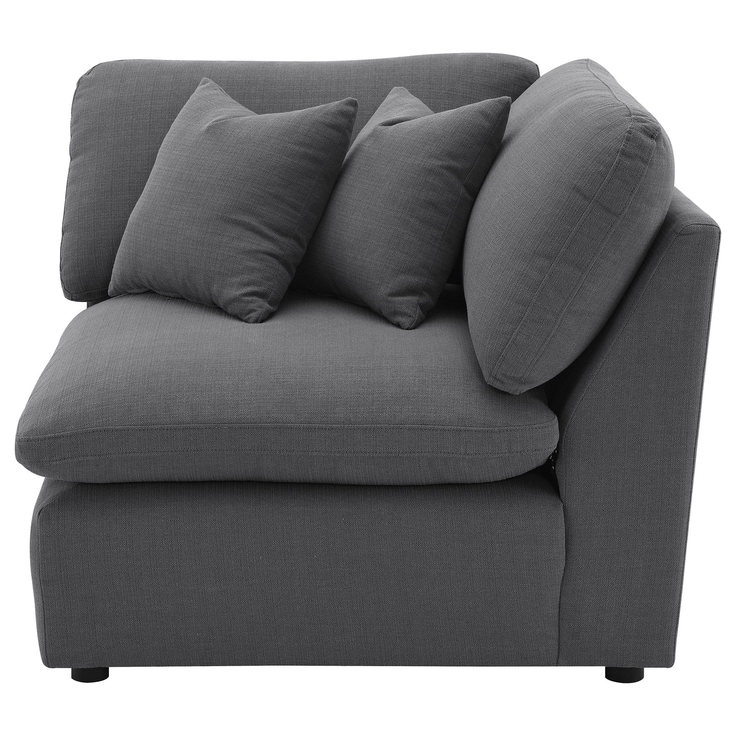 Hobson Upholstered Corner Charcoal