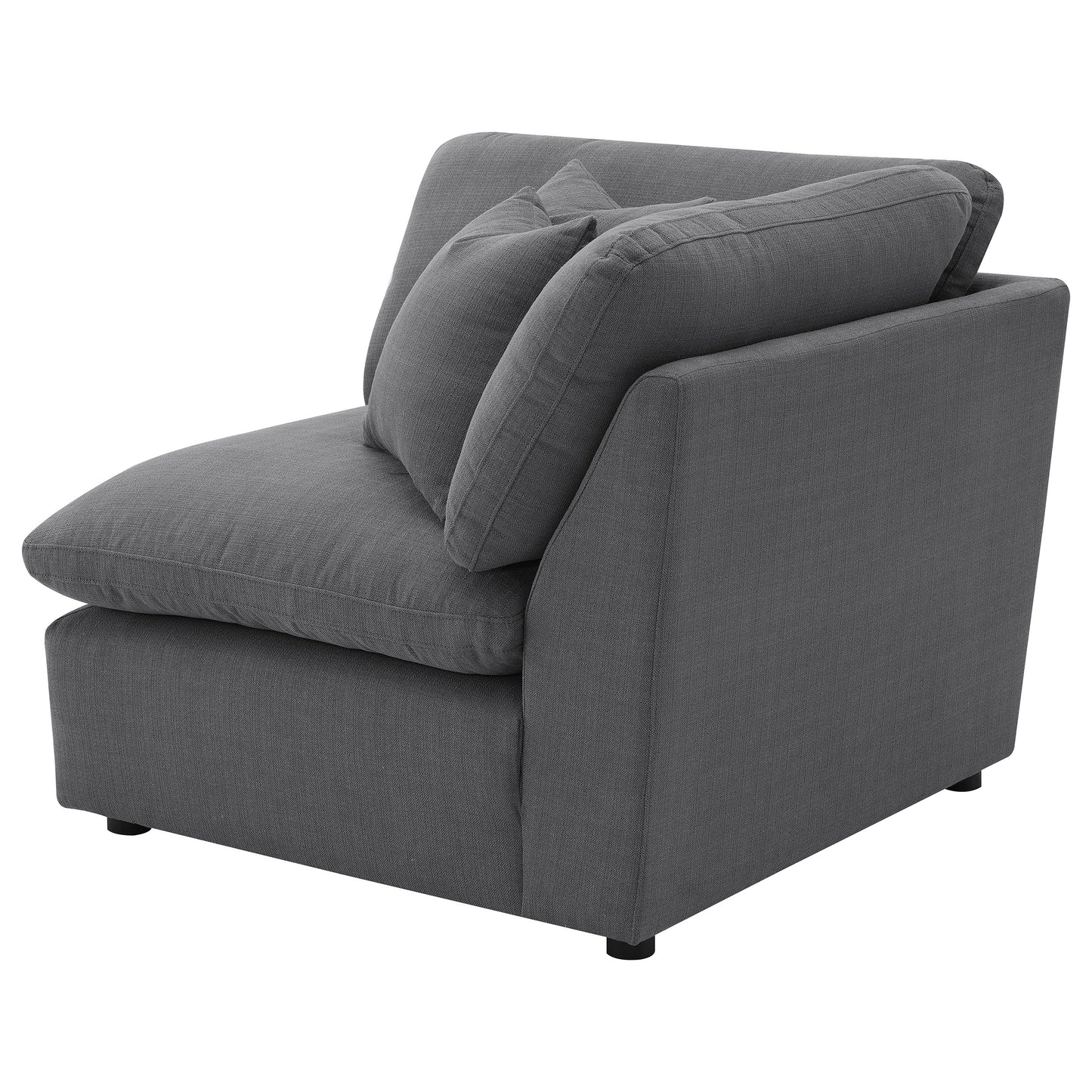 Hobson Upholstered Corner Charcoal