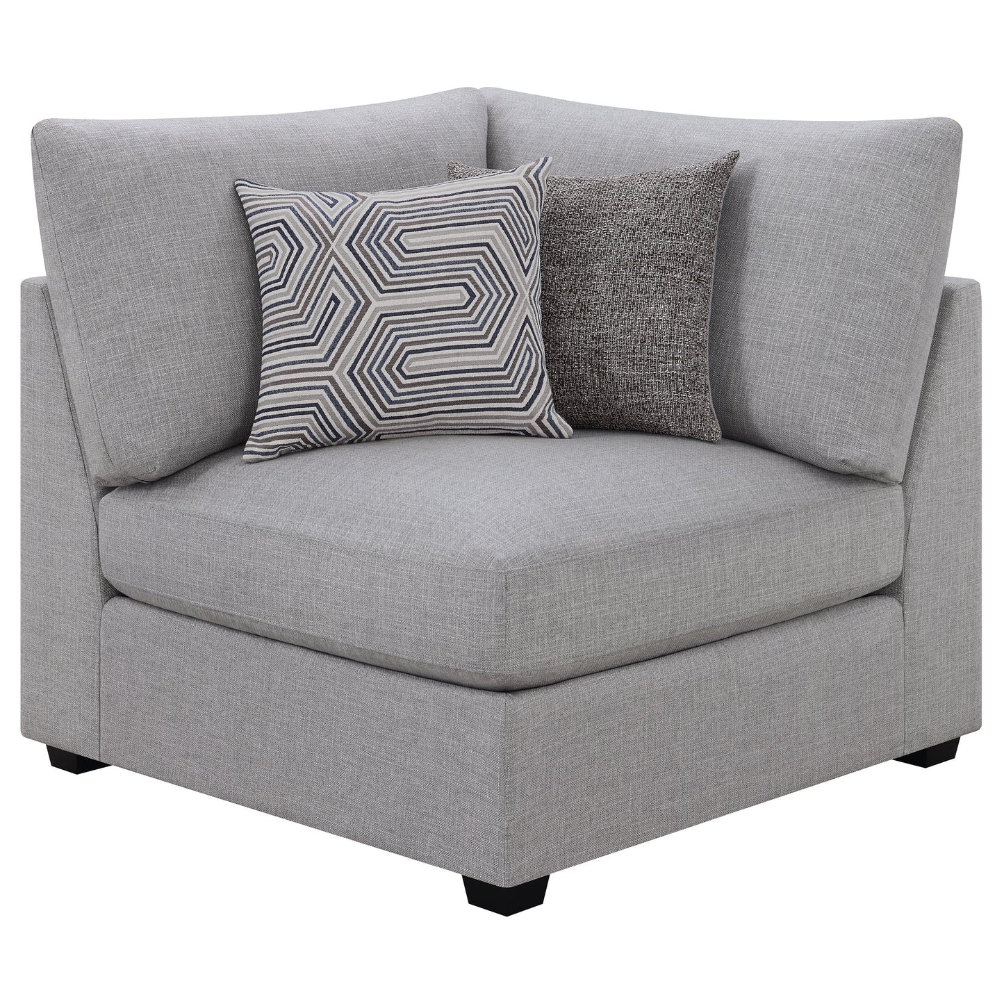 Cambria 4-piece Upholstered Modular Sectional Sofa Grey