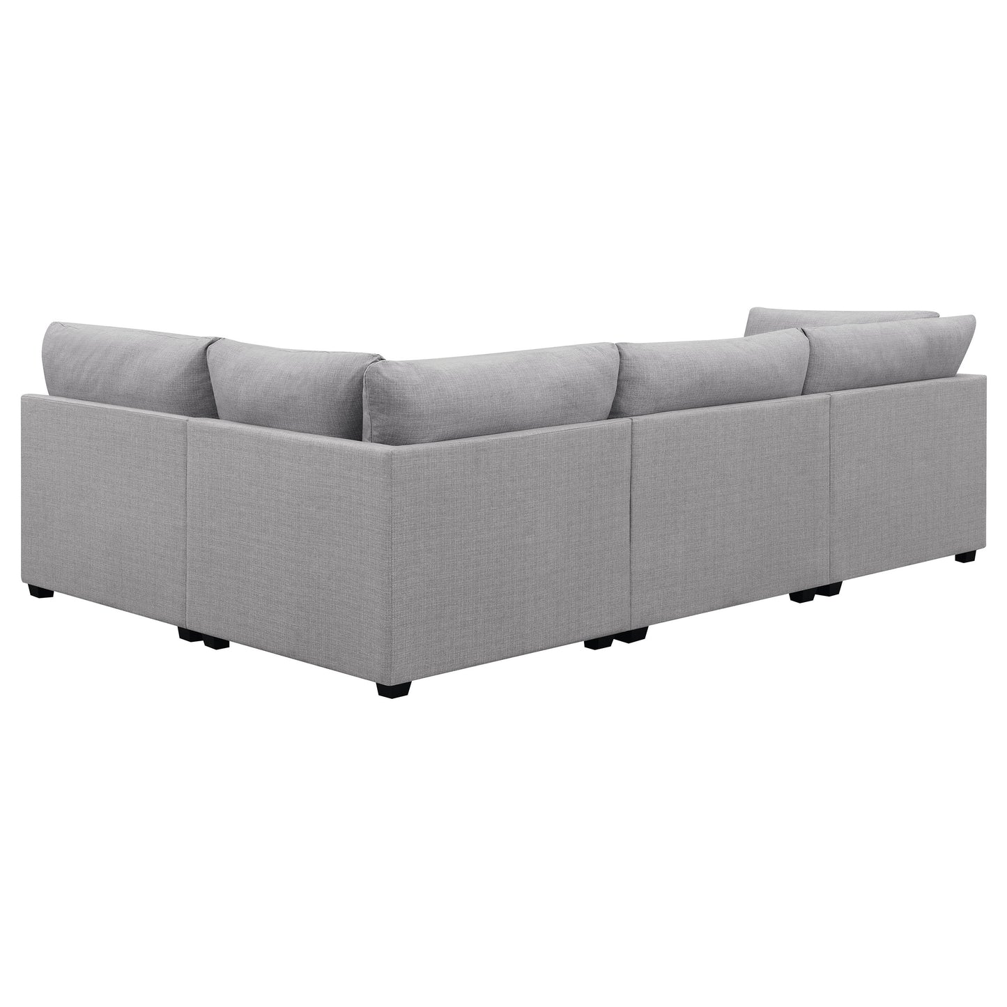 Cambria 4-piece Upholstered Modular Sectional Sofa Grey