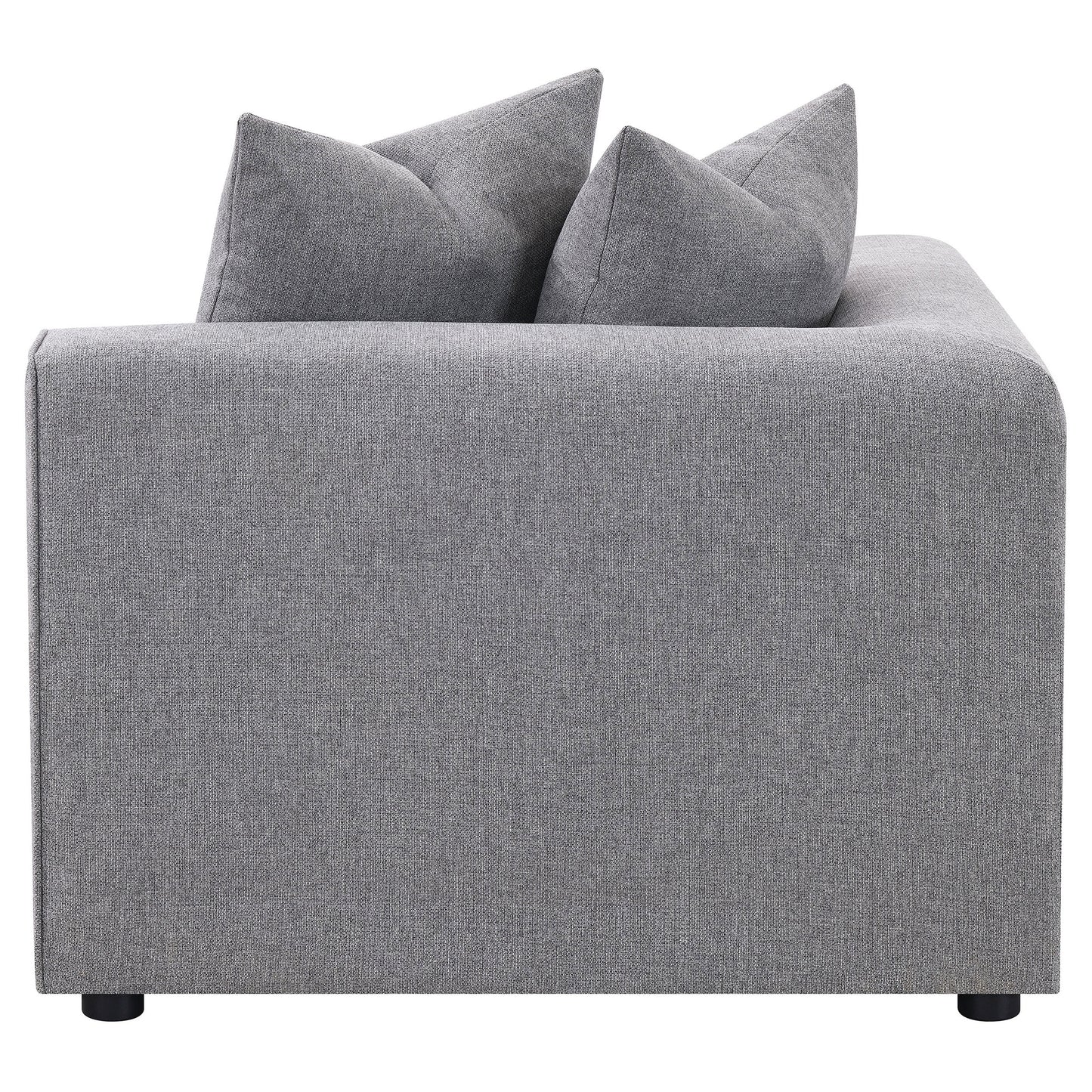 Jennifer Upholstered Corner Chair Grey