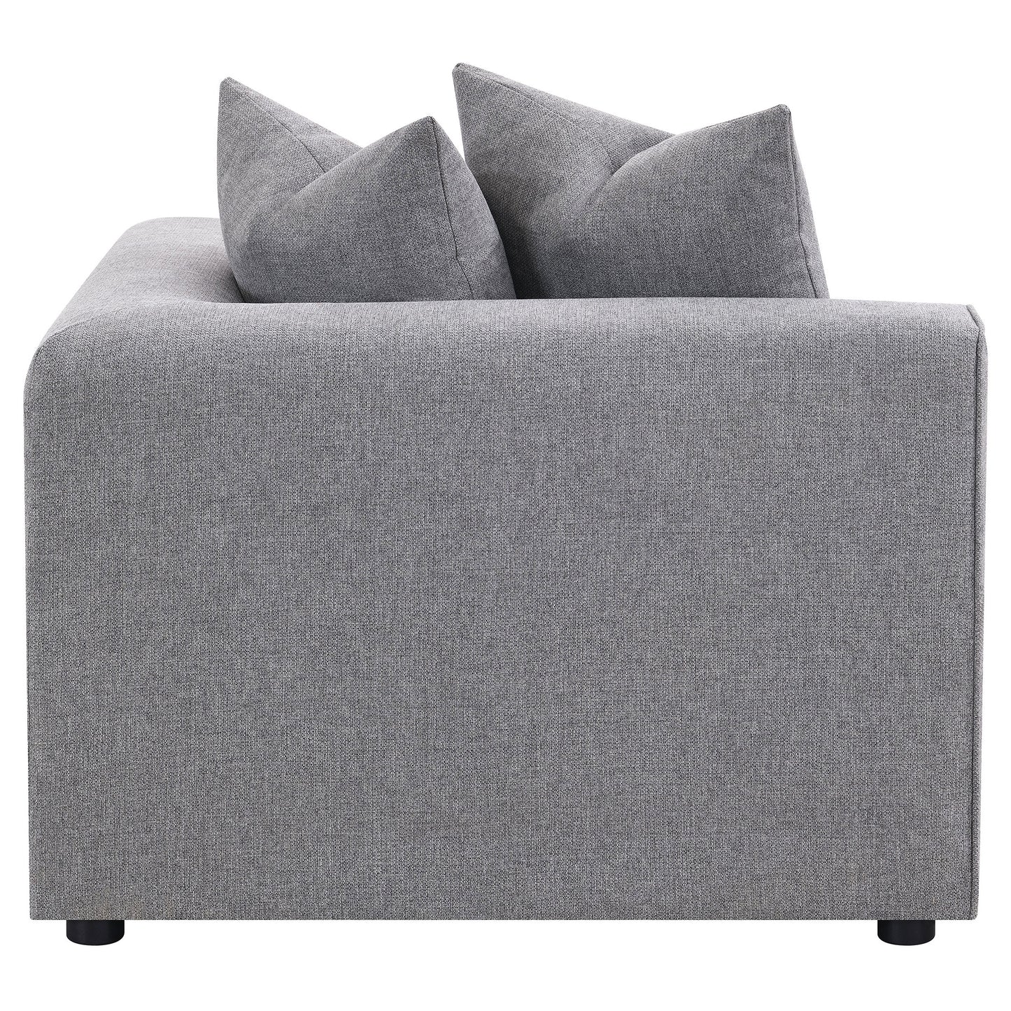 Jennifer Upholstered Corner Chair Grey