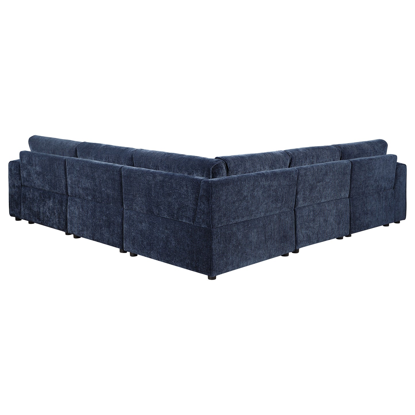 Atlantic 5-piece Upholstered Modular Sectional Sofa Blue