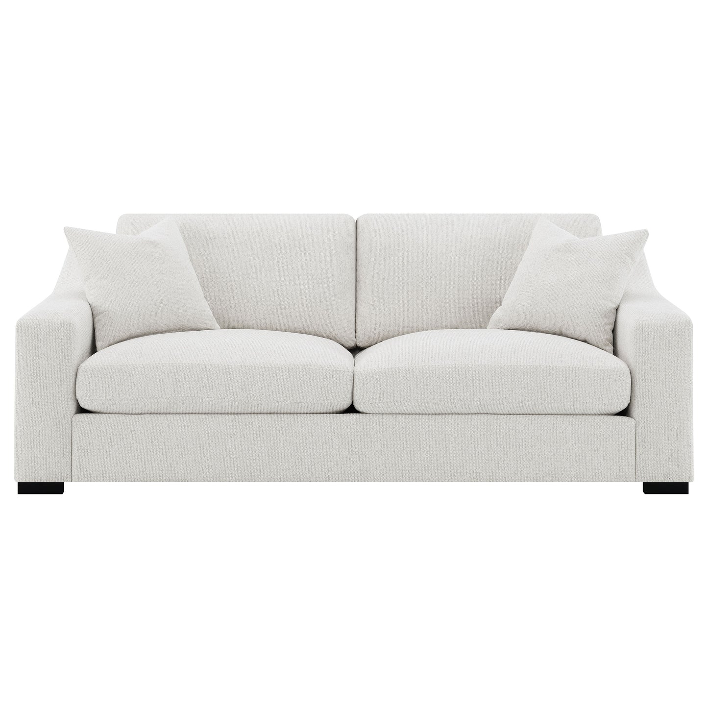 Ashlyn Fabric Upholstered Track Arm Sofa Sand